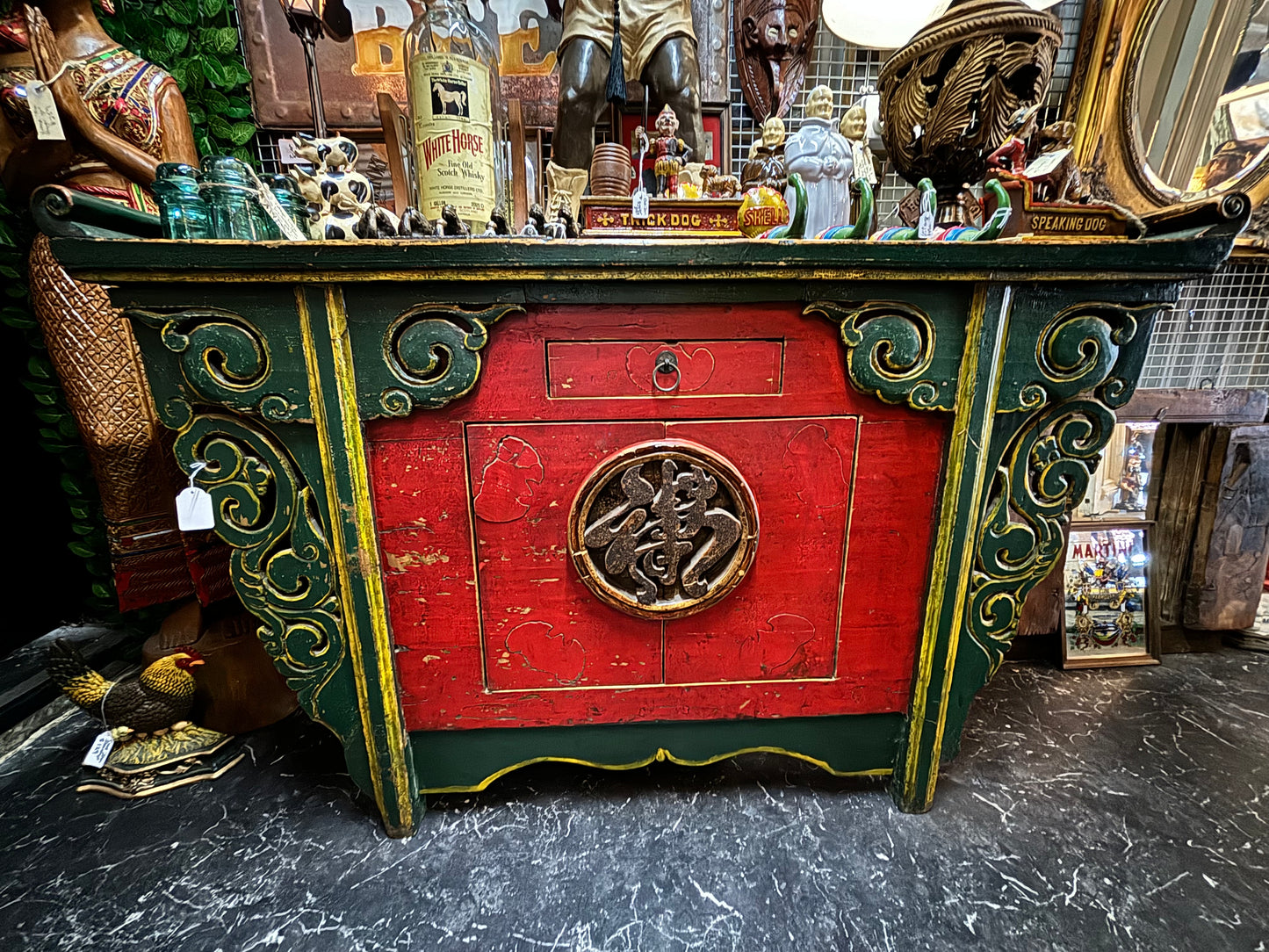 Beautifully Detailed Antique Oriental Cabinet