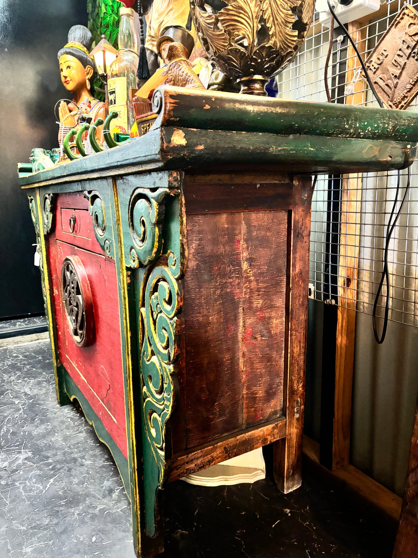 Beautifully Detailed Antique Oriental Cabinet