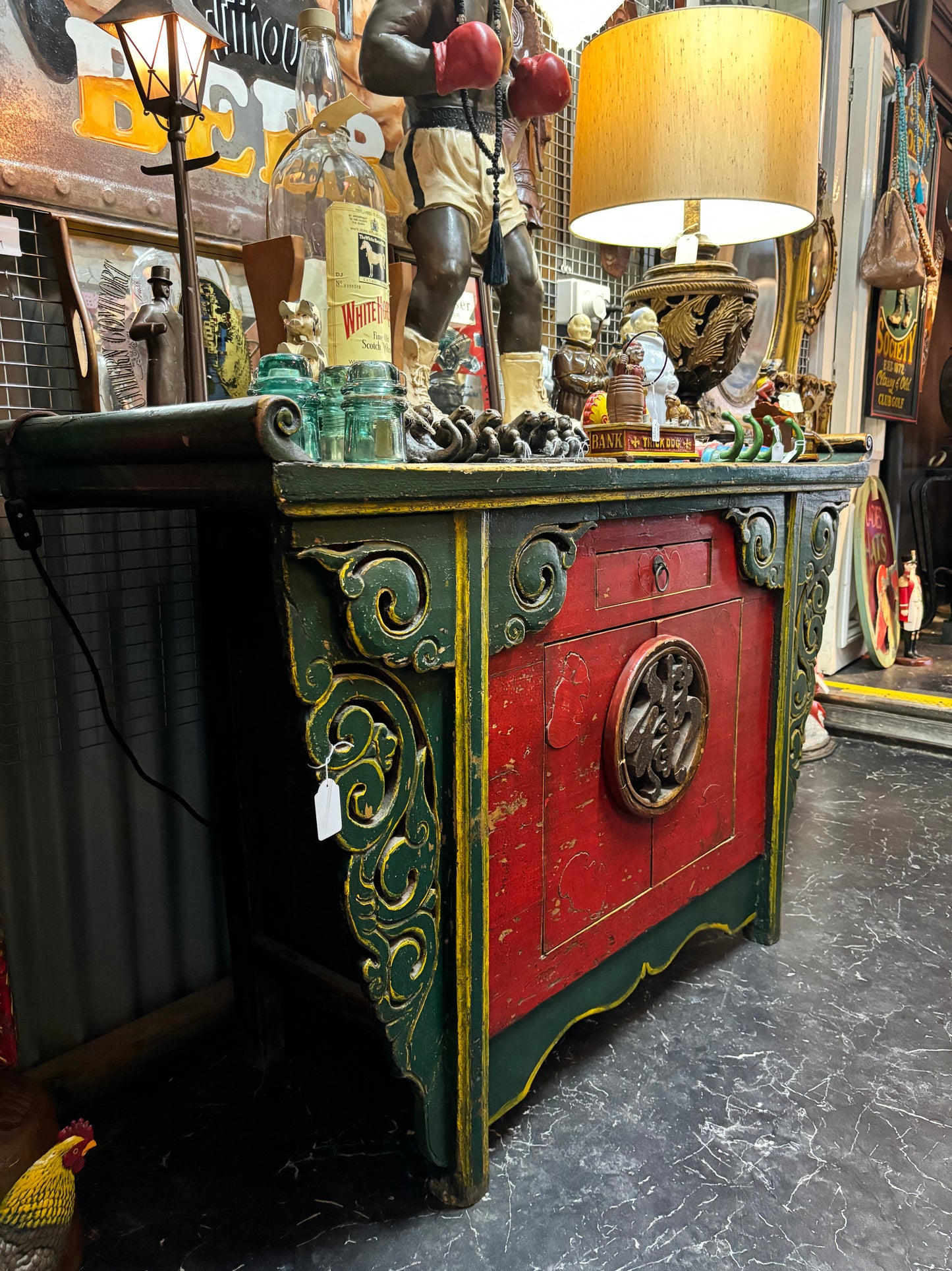 Beautifully Detailed Antique Oriental Cabinet