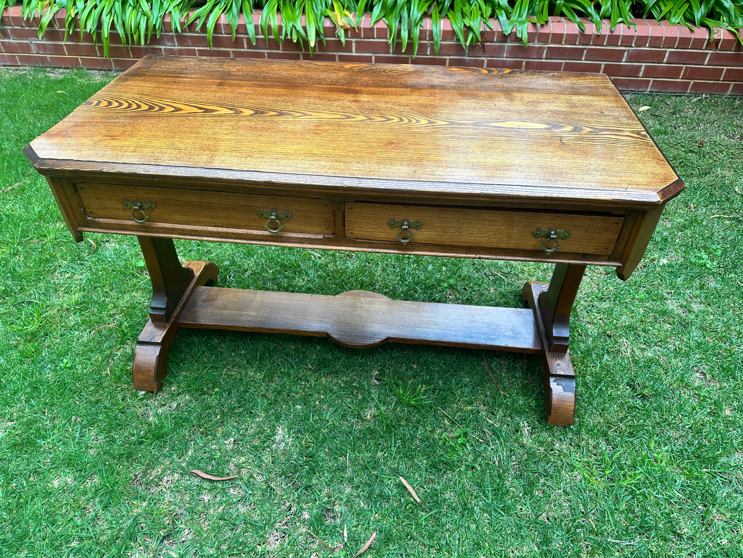 Stunning Antique Oak Study Desk