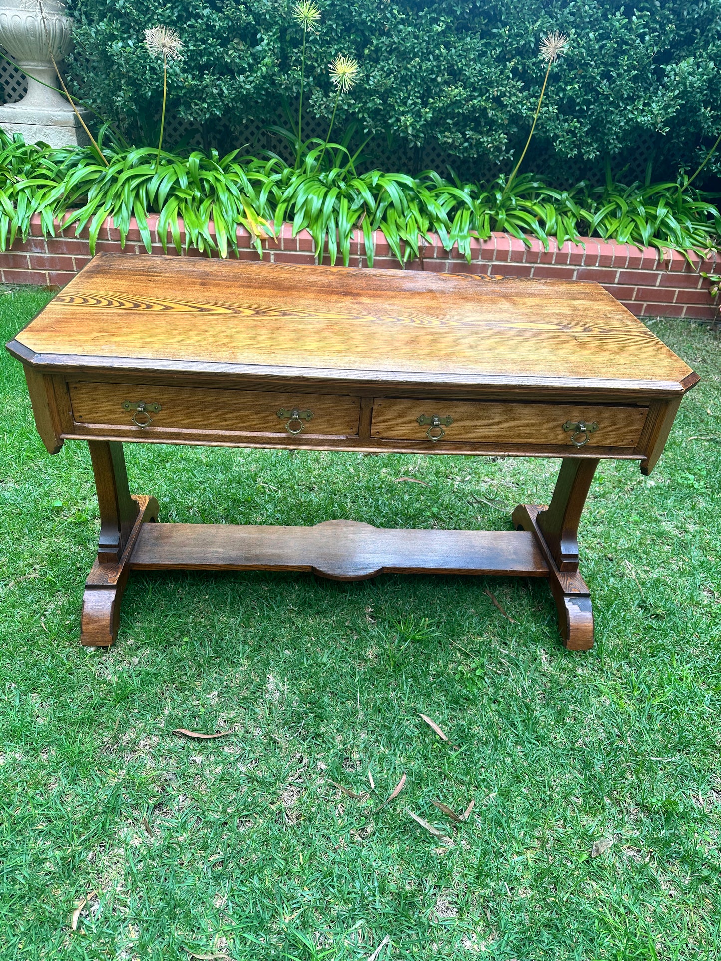 Stunning Antique Oak Study Desk