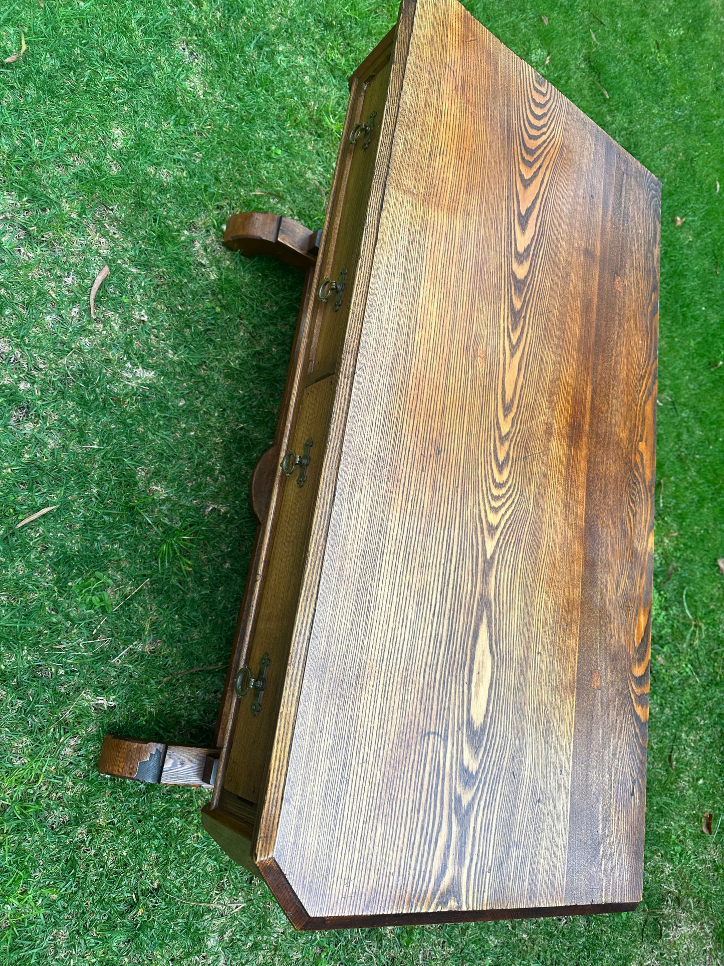 Stunning Antique Oak Study Desk