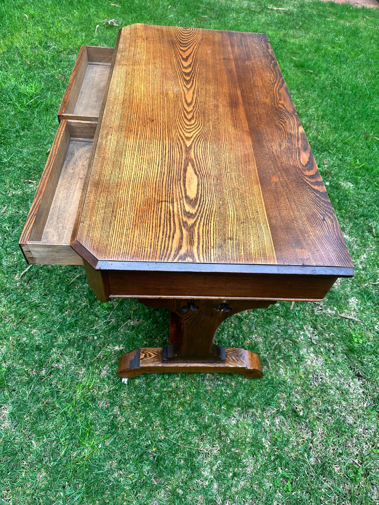 Stunning Antique Oak Study Desk