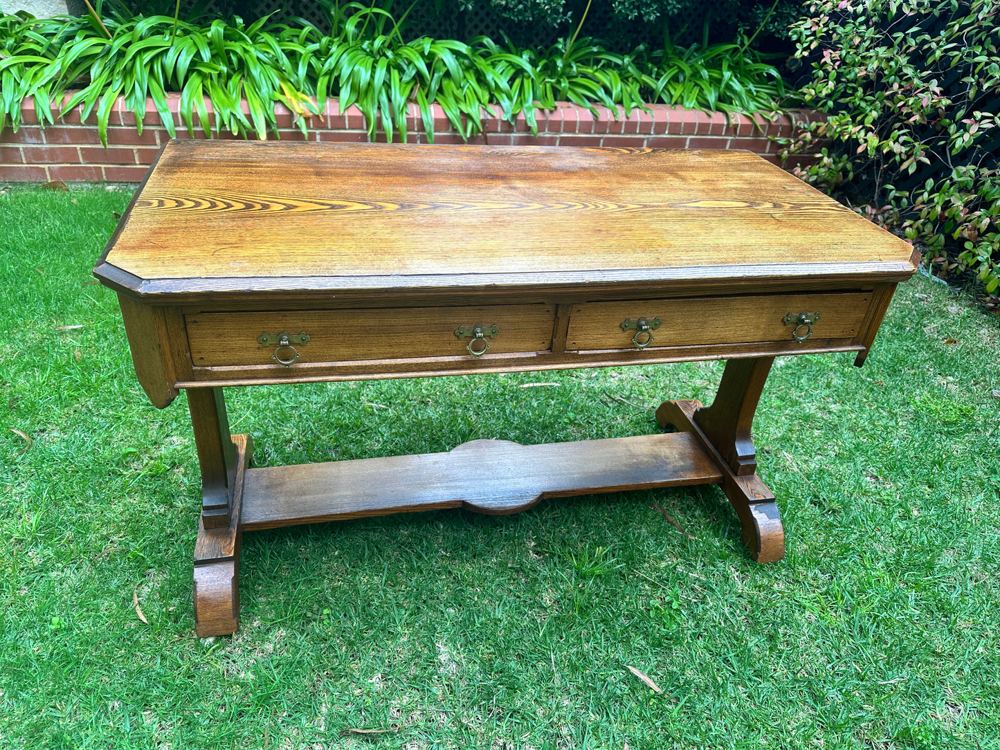 Stunning Antique Oak Study Desk