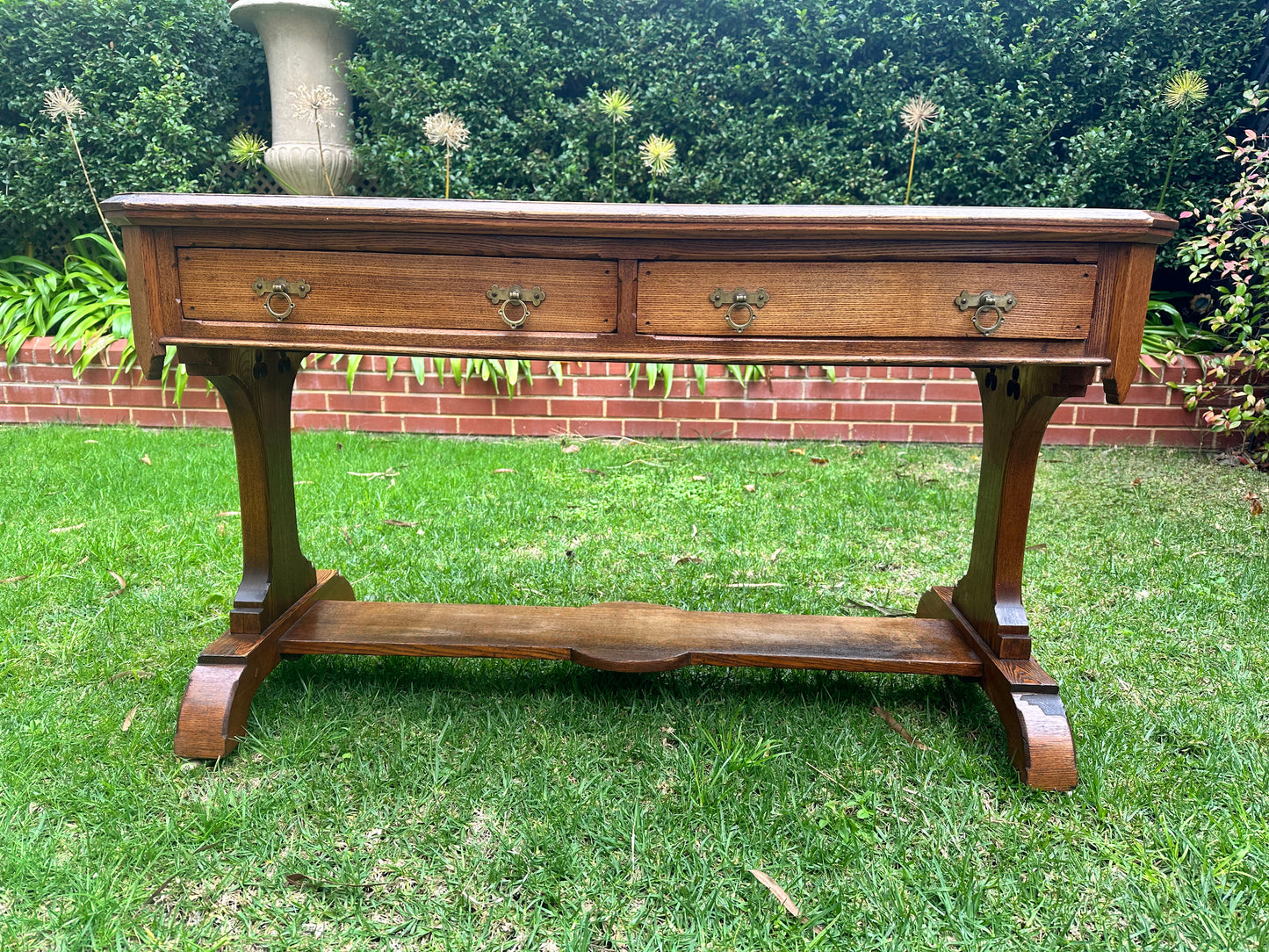 Stunning Antique Oak Study Desk