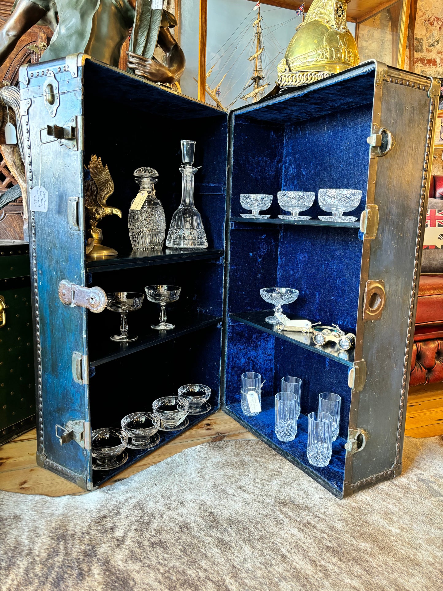 Early 1900s Steamer Bar Trunk