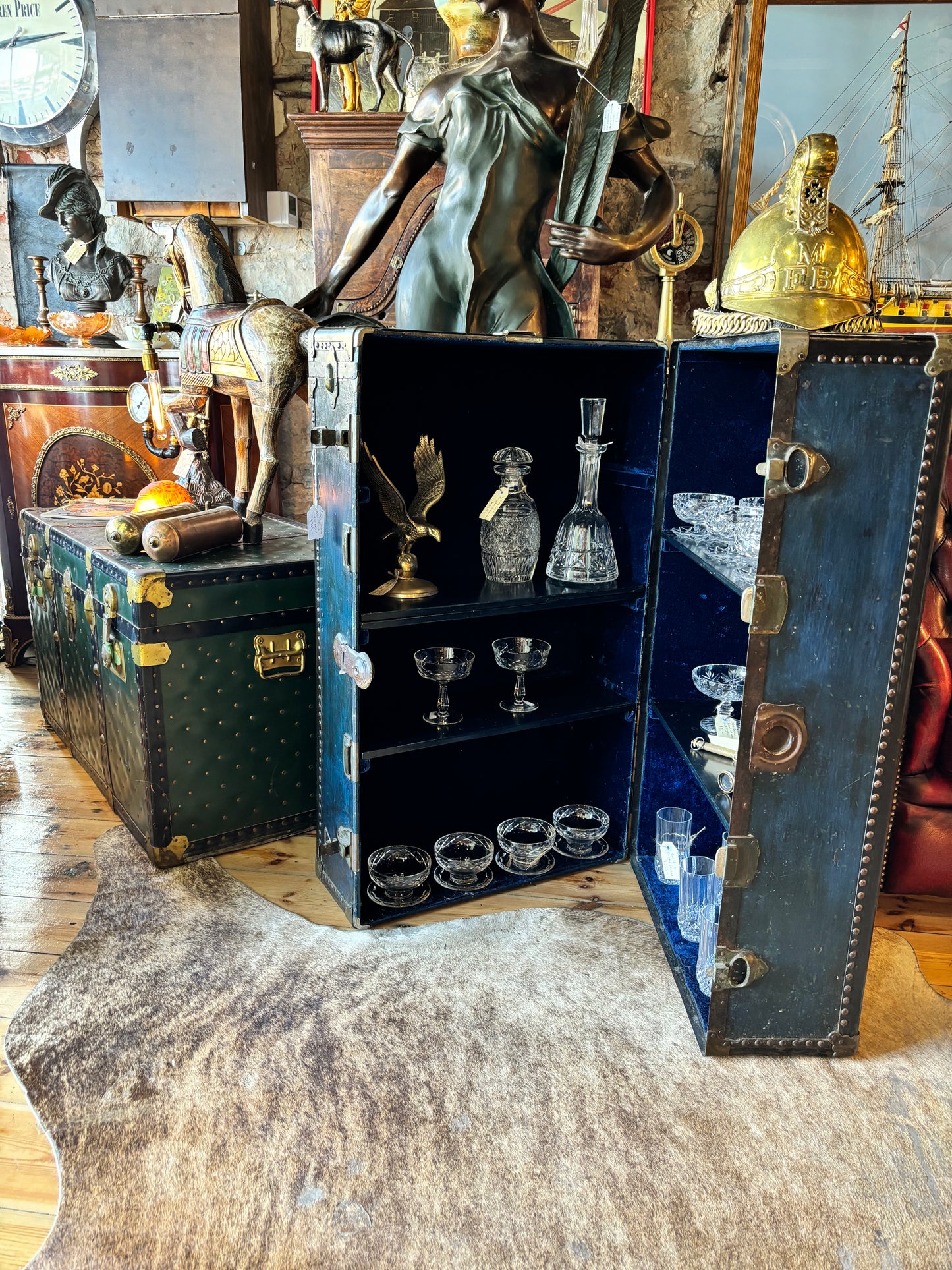 Early 1900s Steamer Bar Trunk