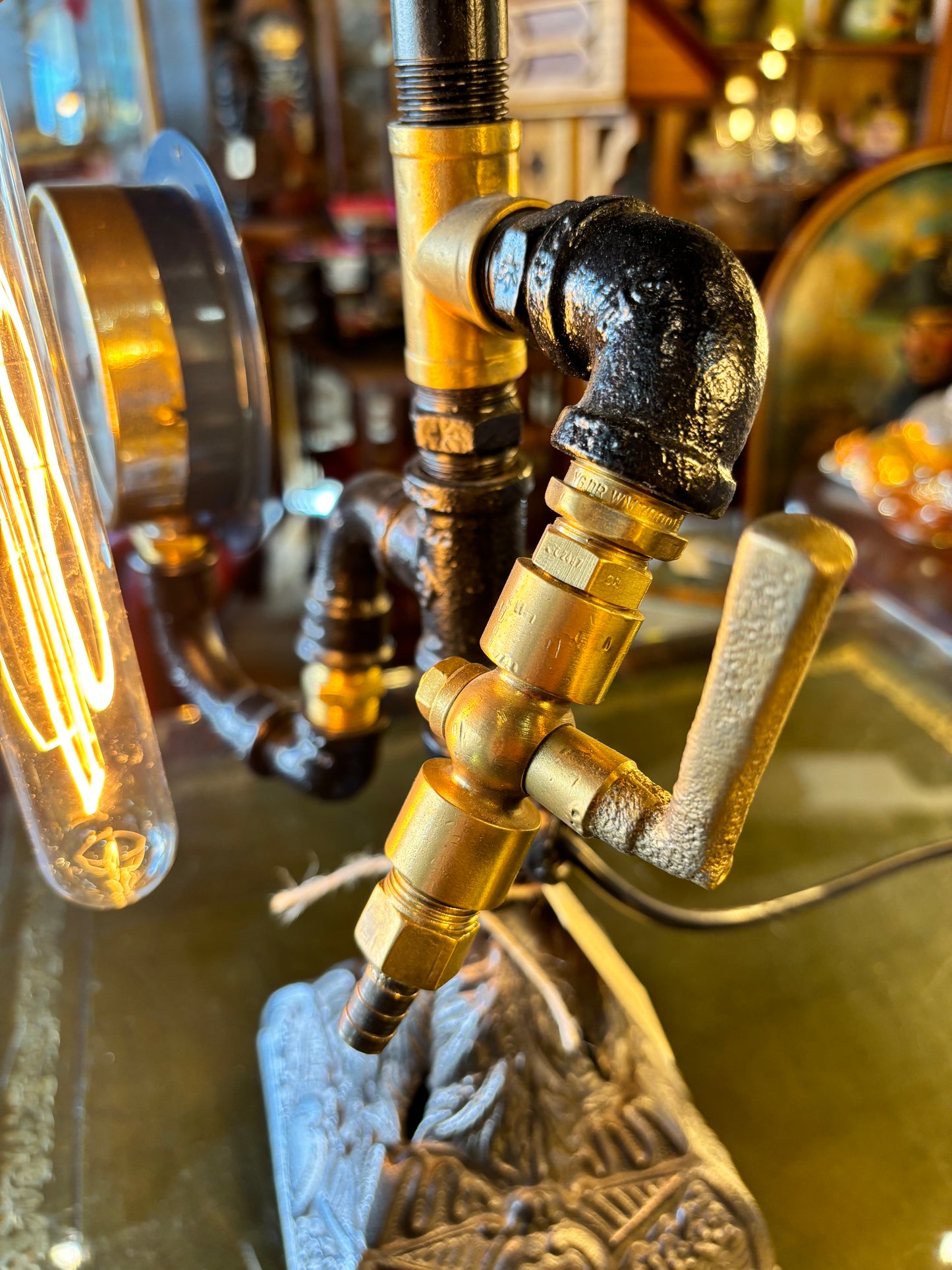 Handmade Steampunk Filament Lamp