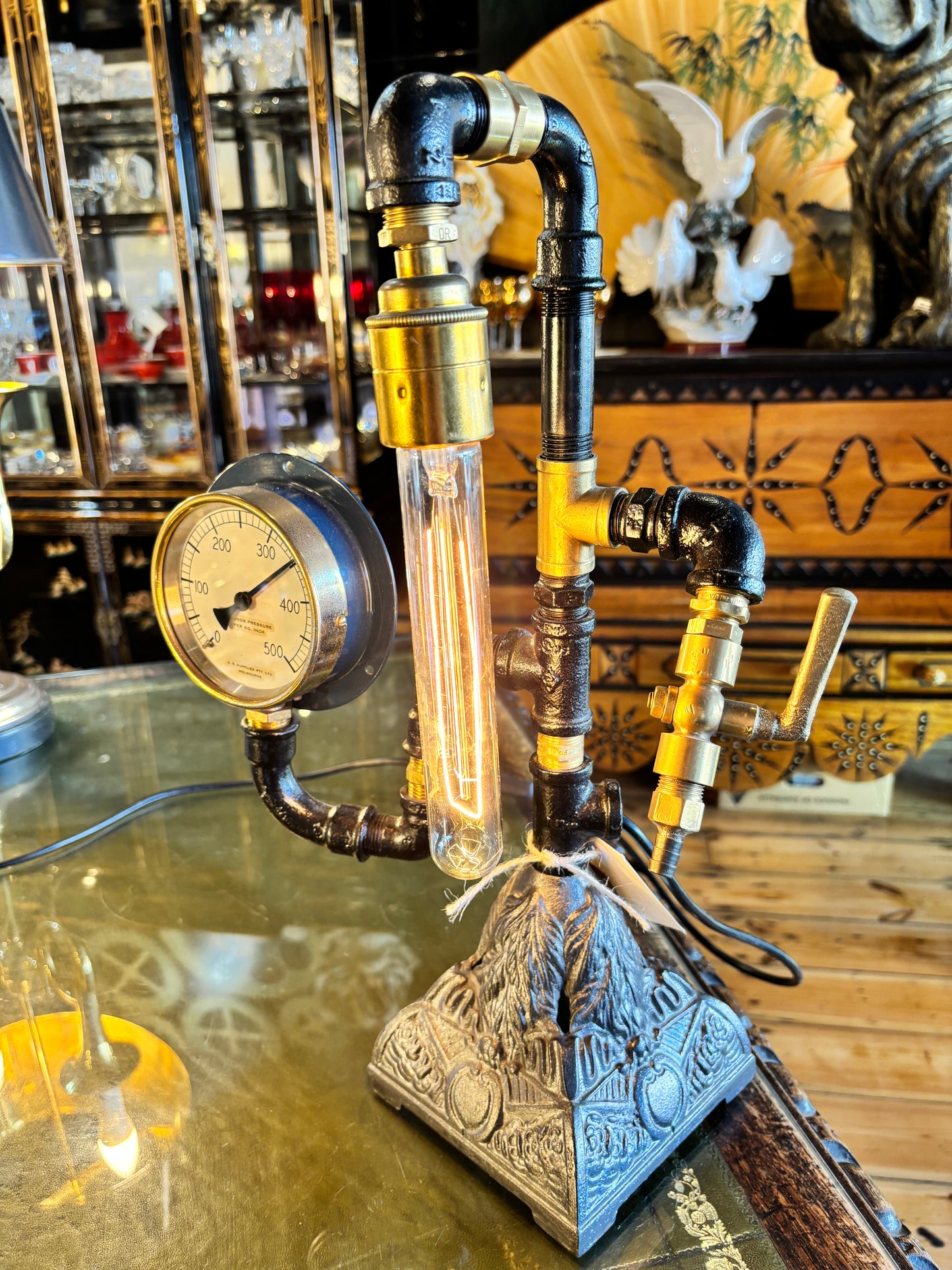 Handmade Steampunk Filament Lamp