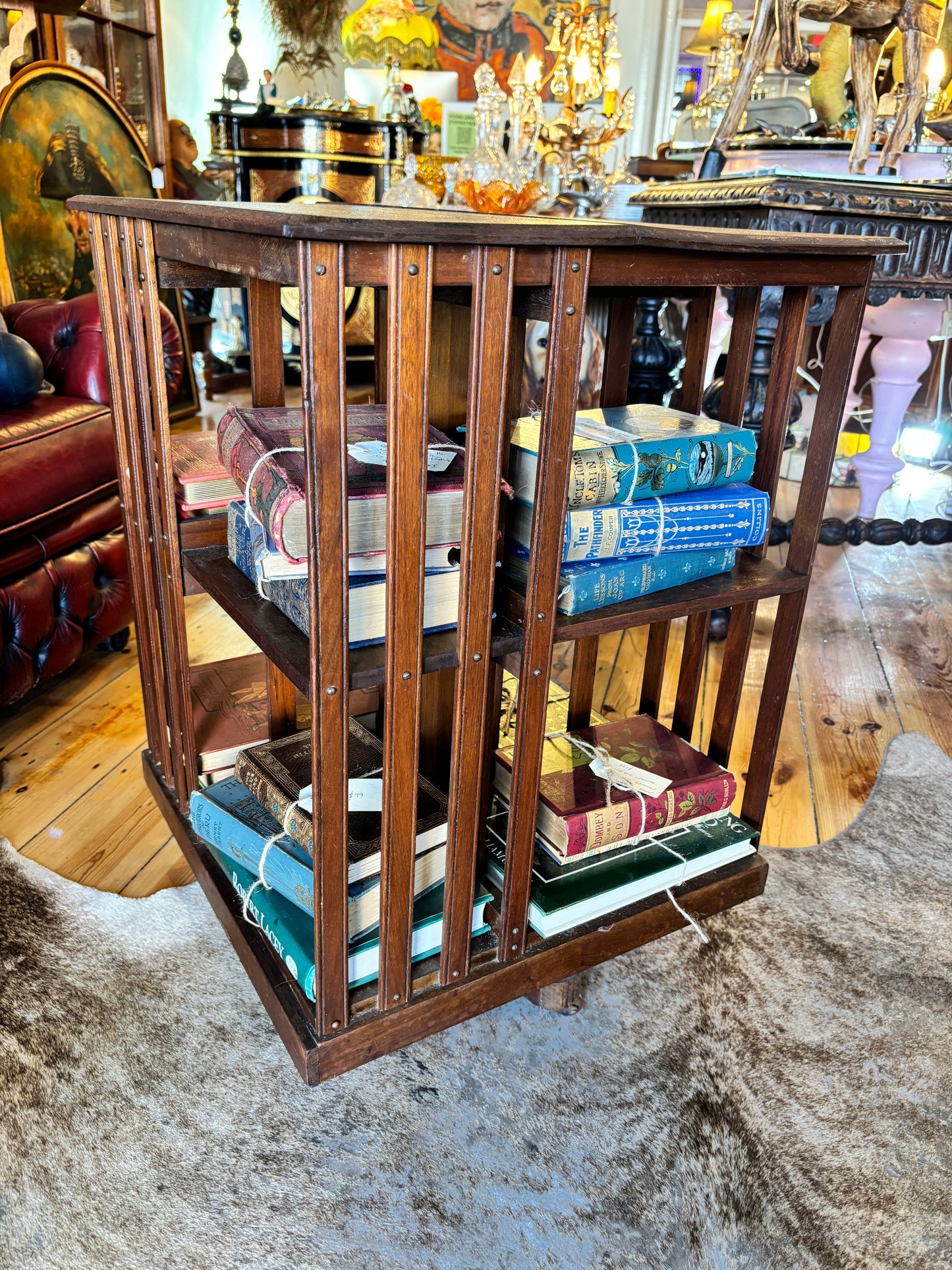 Antique Revolving Bookcase