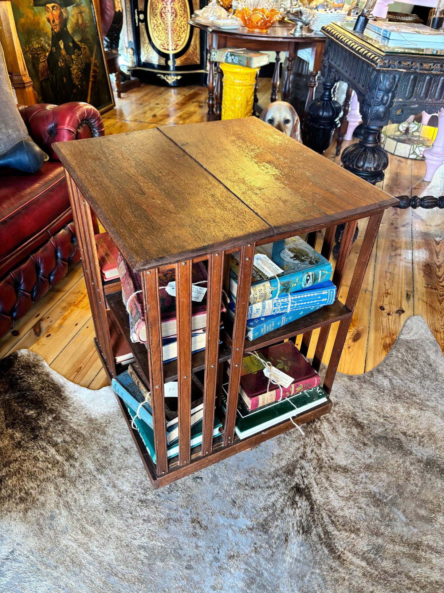 Antique Revolving Bookcase