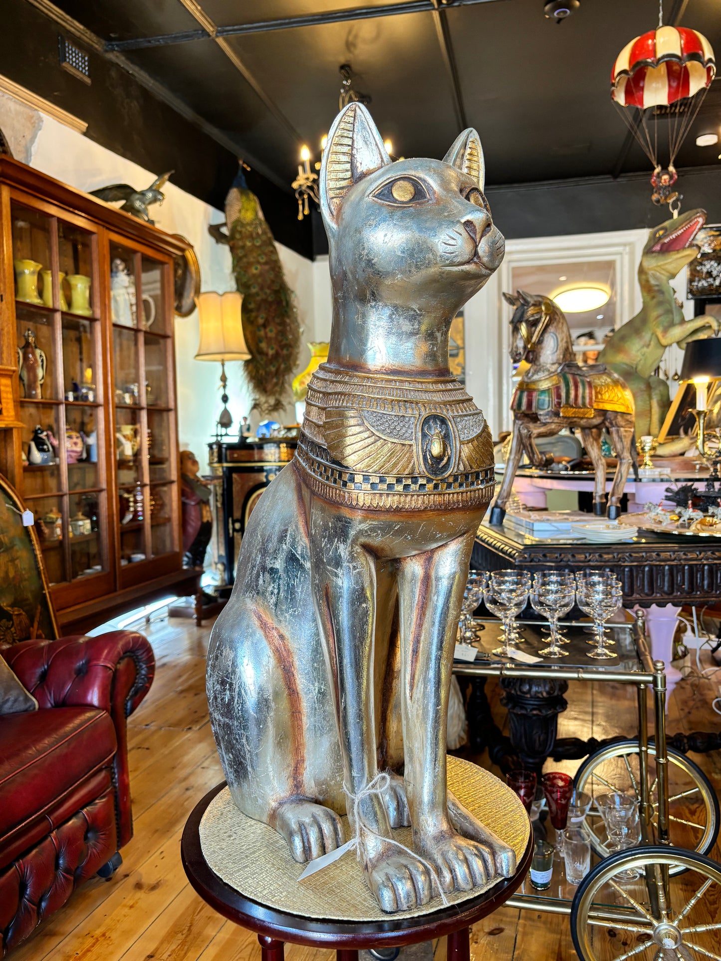 Large Egyptian Cat Sculpture