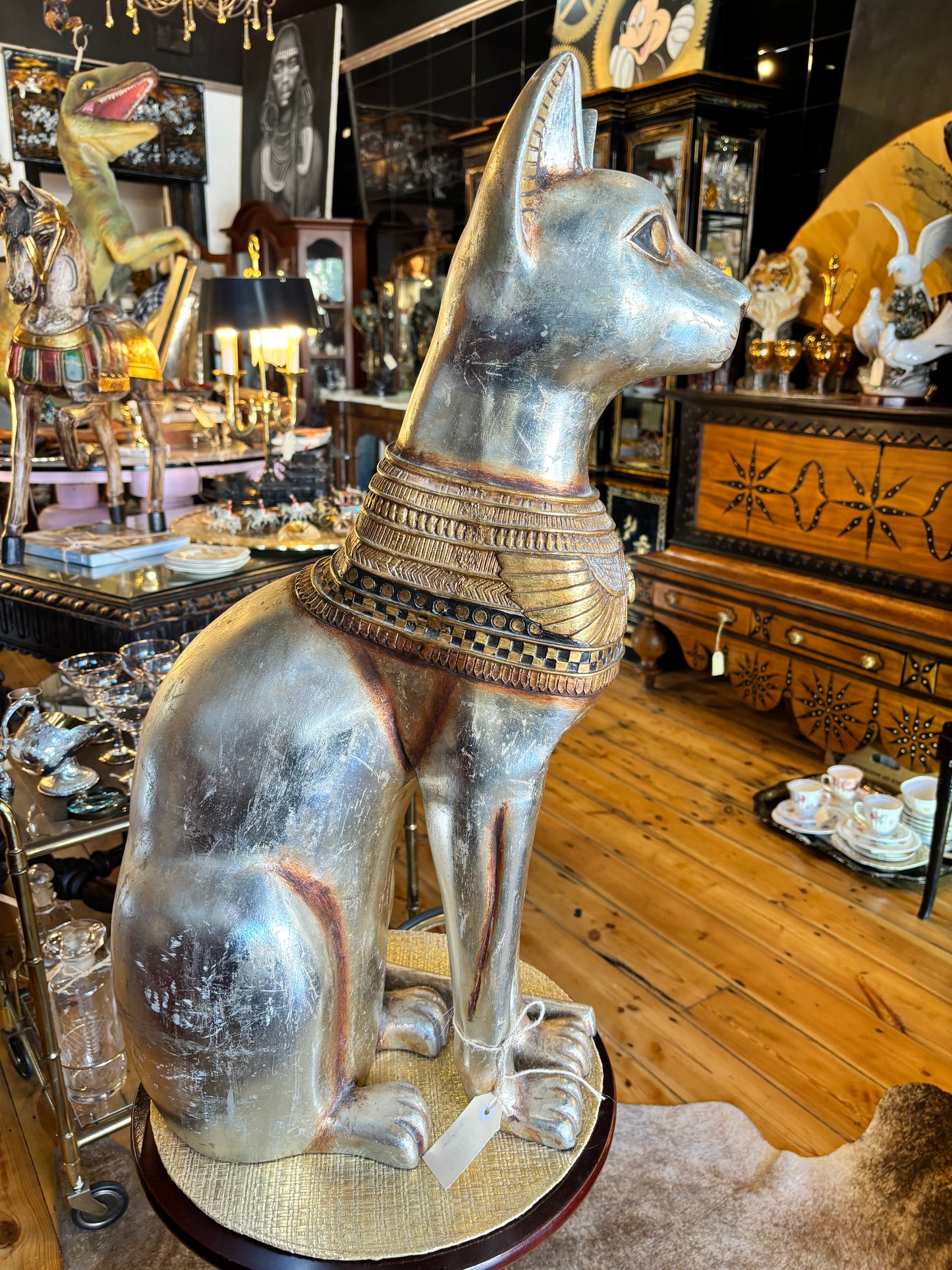 Large Egyptian Cat Sculpture