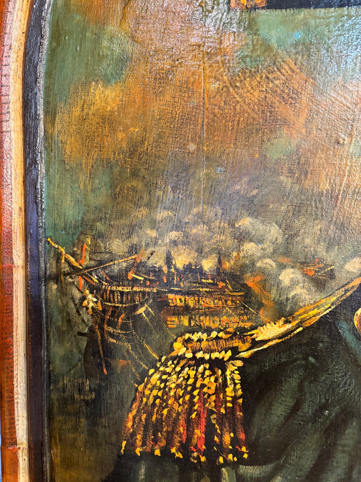 Pub Sign Portrait of Horatio Nelson and Battle of Trafalgar