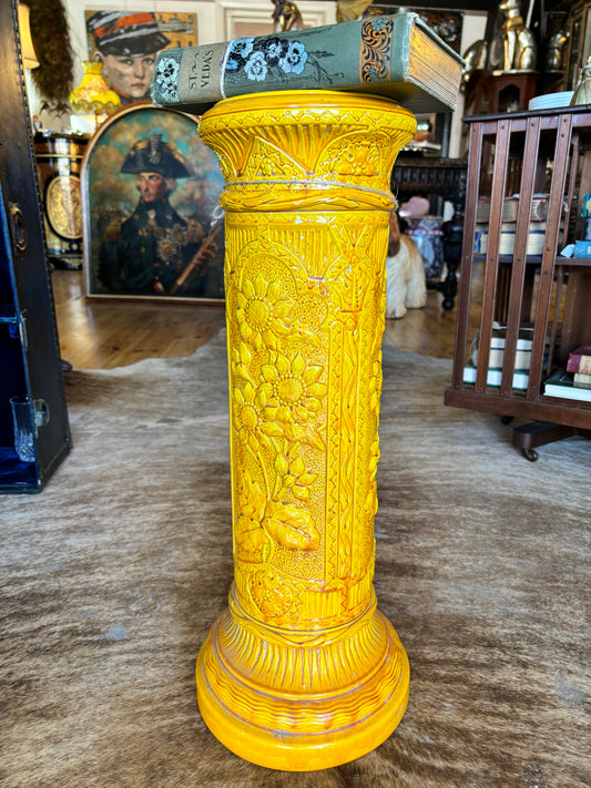 Exceptional English Majolica Pedestal 1800s