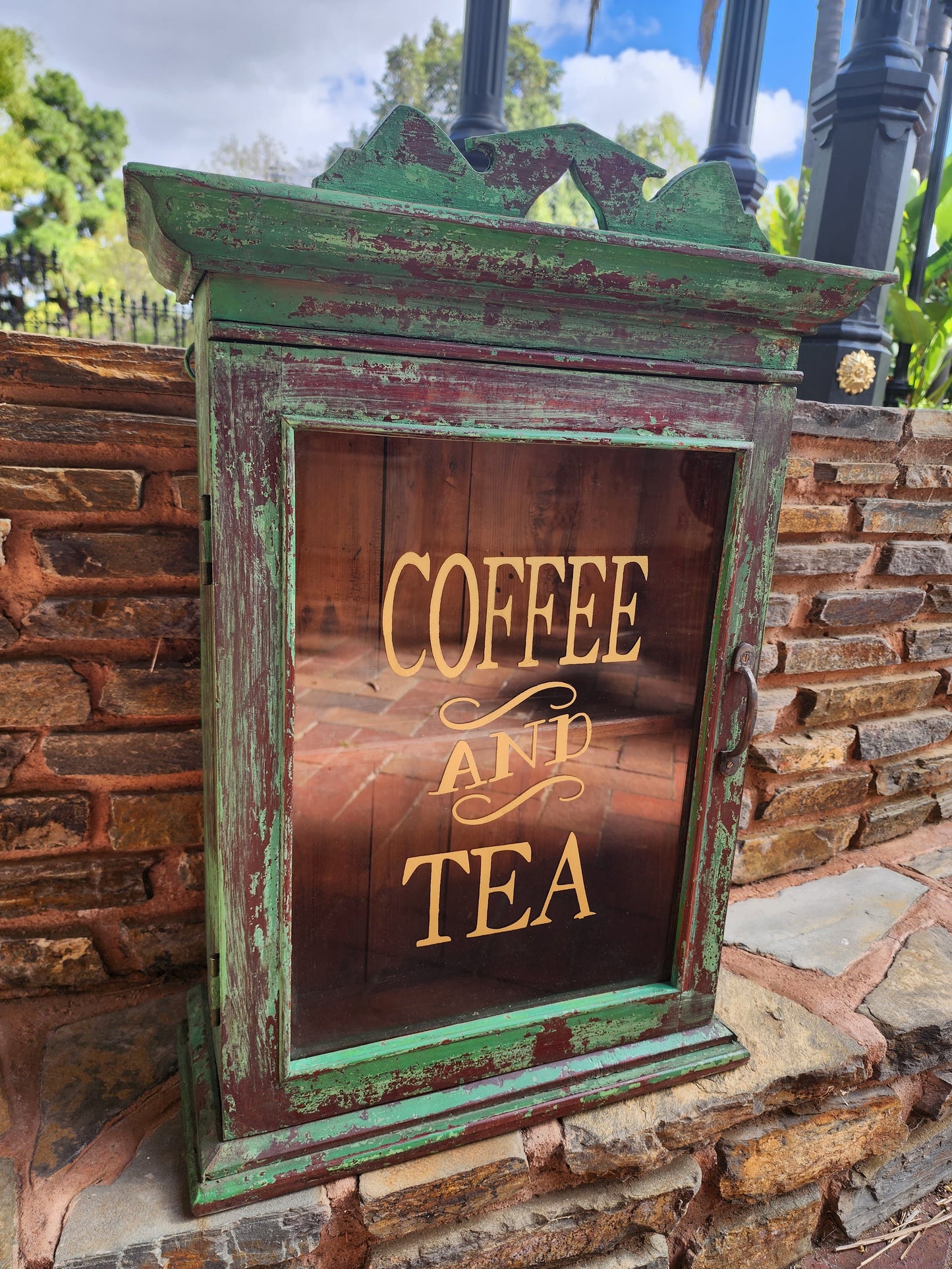 Coffee & Tea Wall Display Cabinet