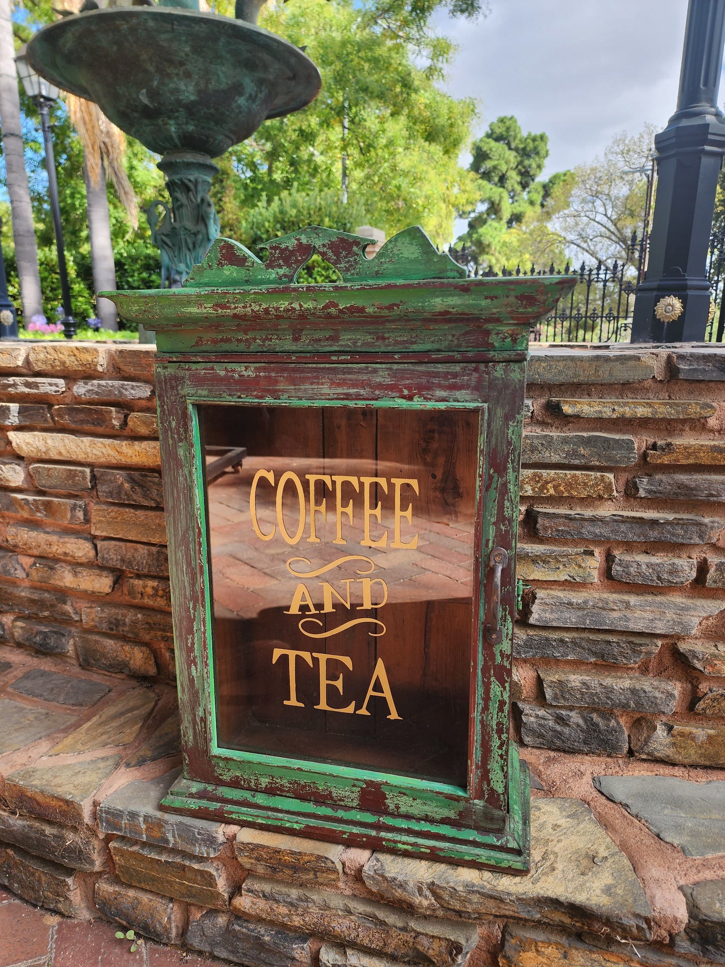 Coffee & Tea Wall Display Cabinet