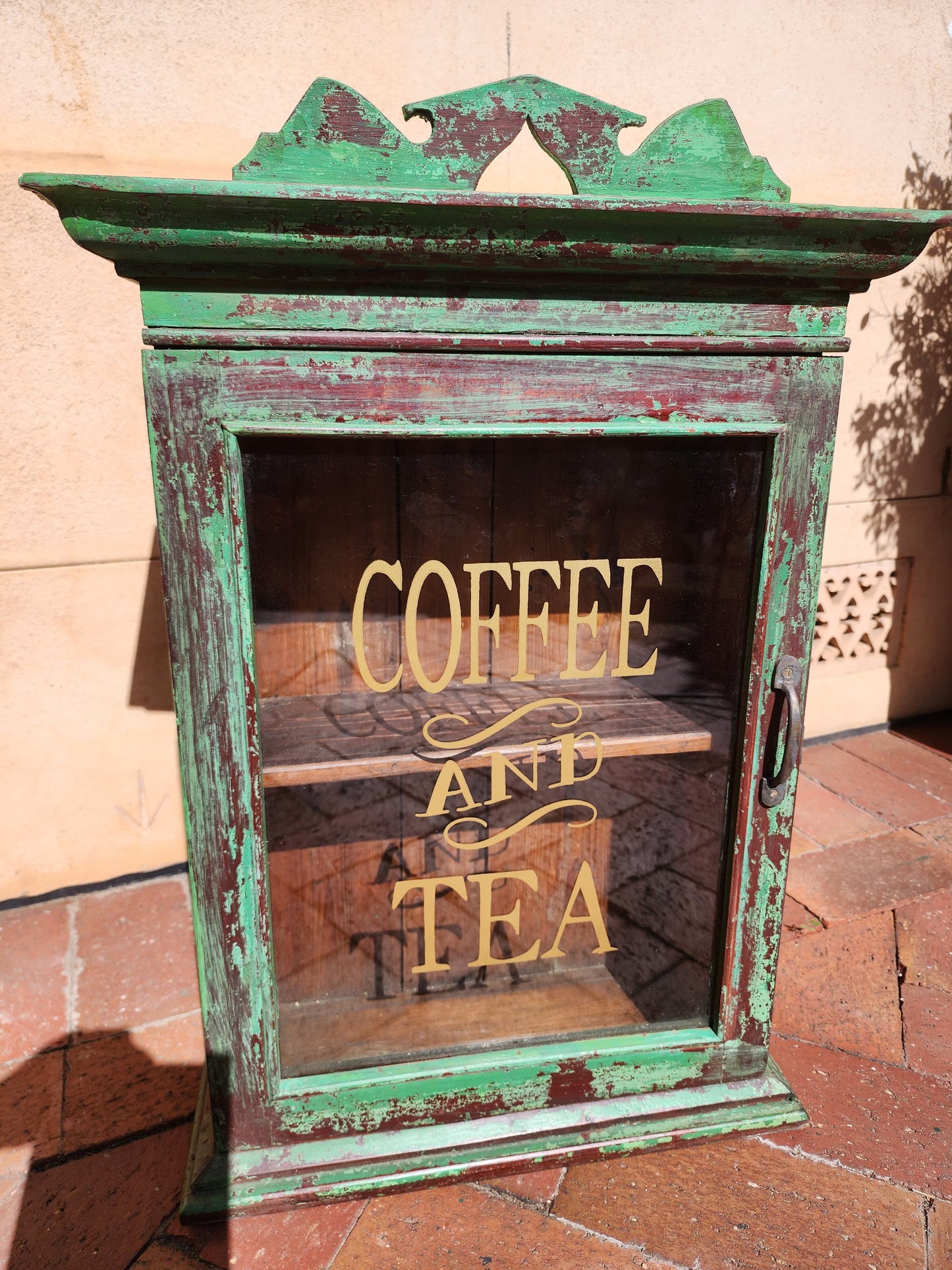 Coffee & Tea Wall Display Cabinet