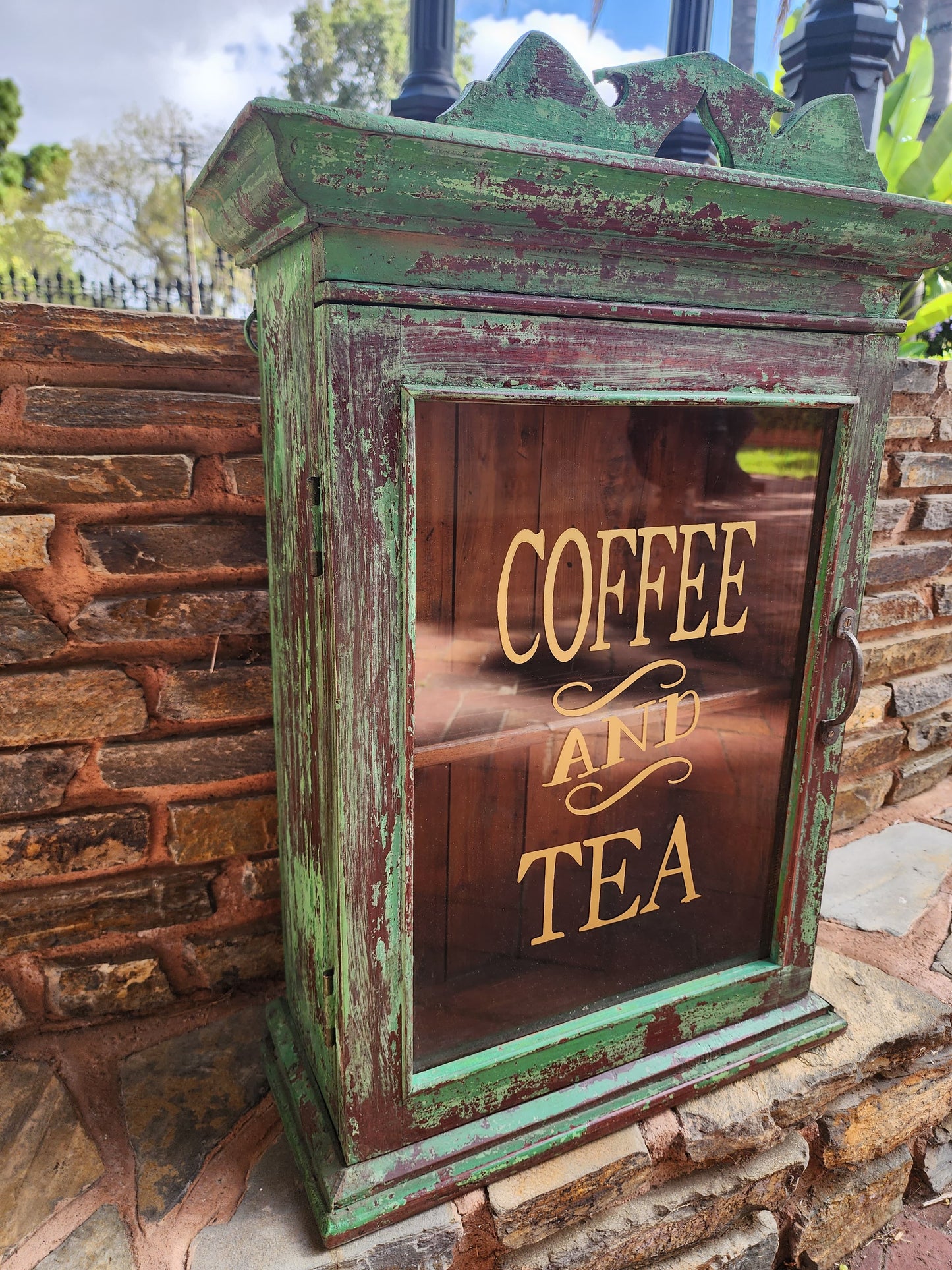 Coffee & Tea Wall Display Cabinet