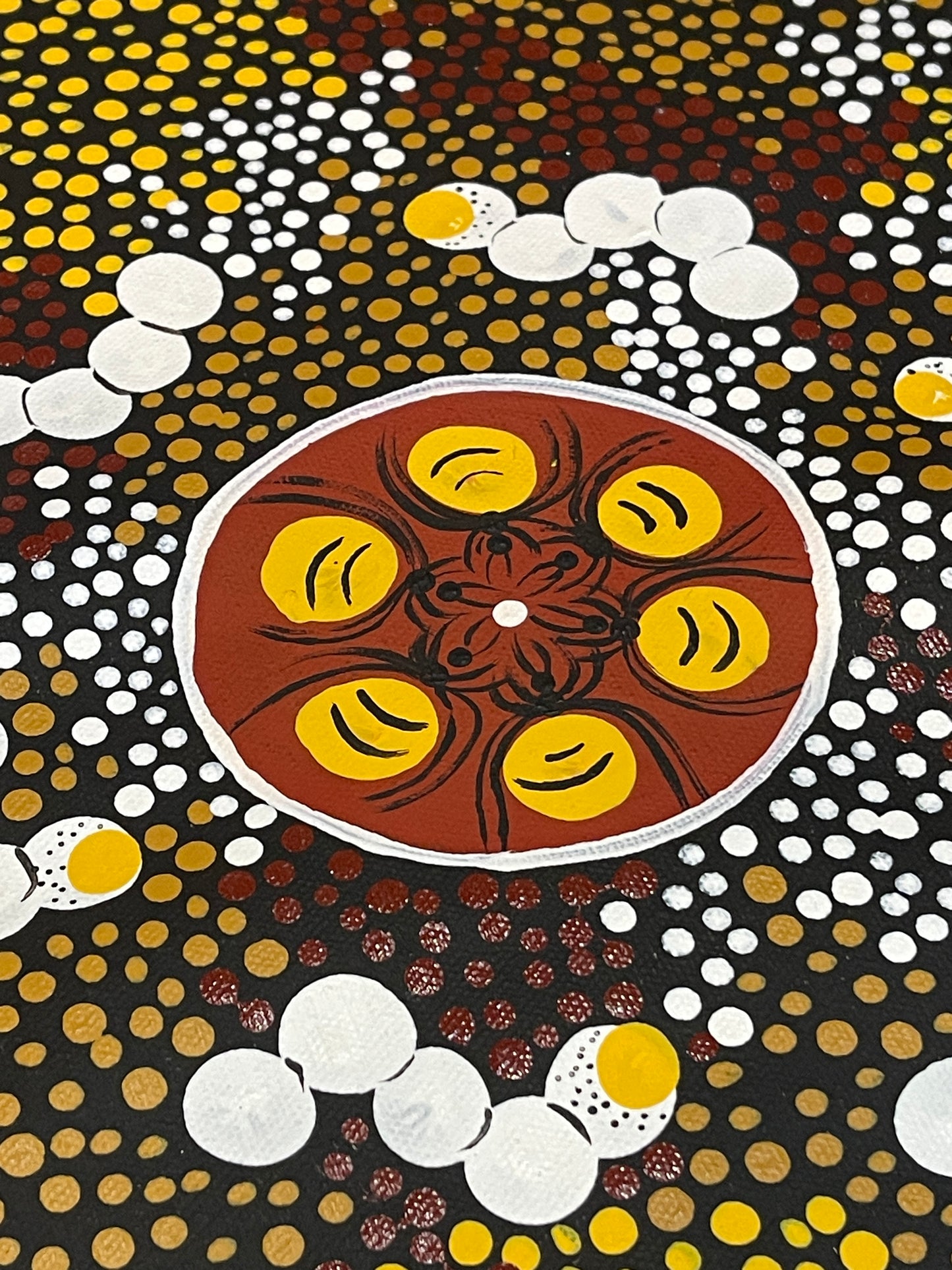 Exquisite Large Aboriginal Painting by Trephina Sultan (Thanguwa)