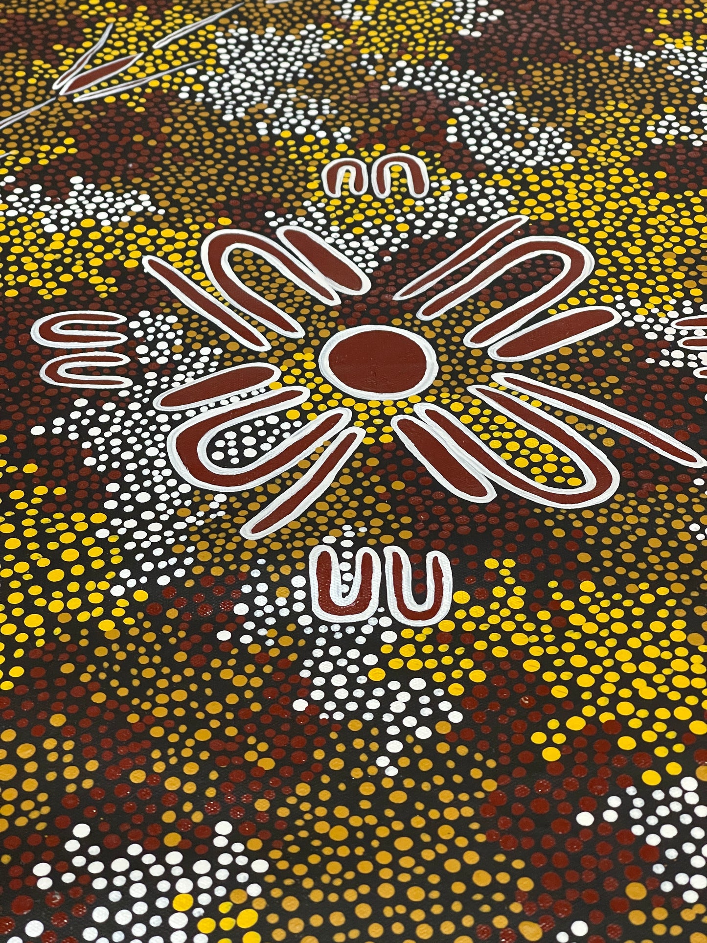 Exquisite Large Aboriginal Painting by Trephina Sultan (Thanguwa)