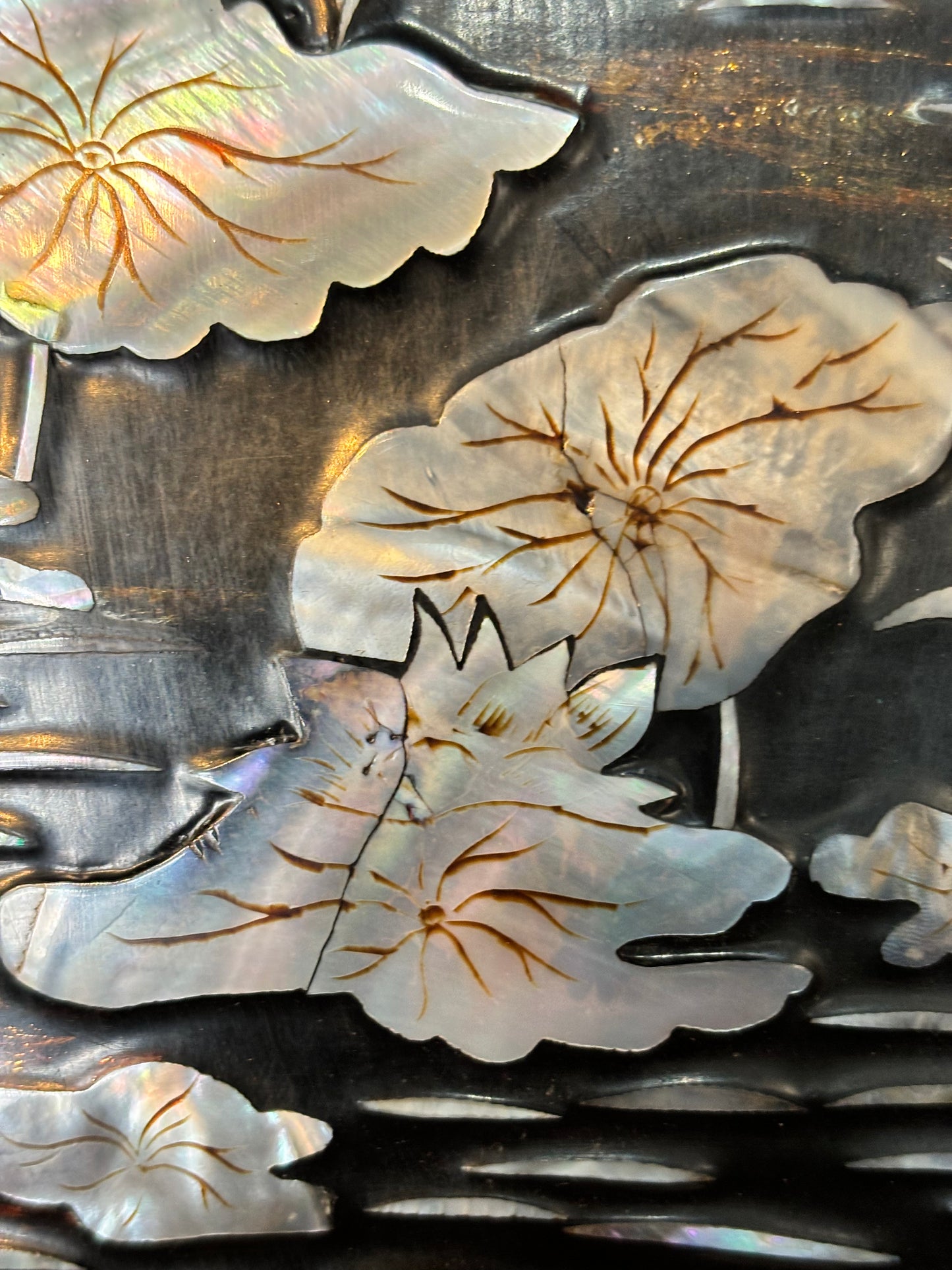 Vintage Asian Mother Of Pearl Wall Panels