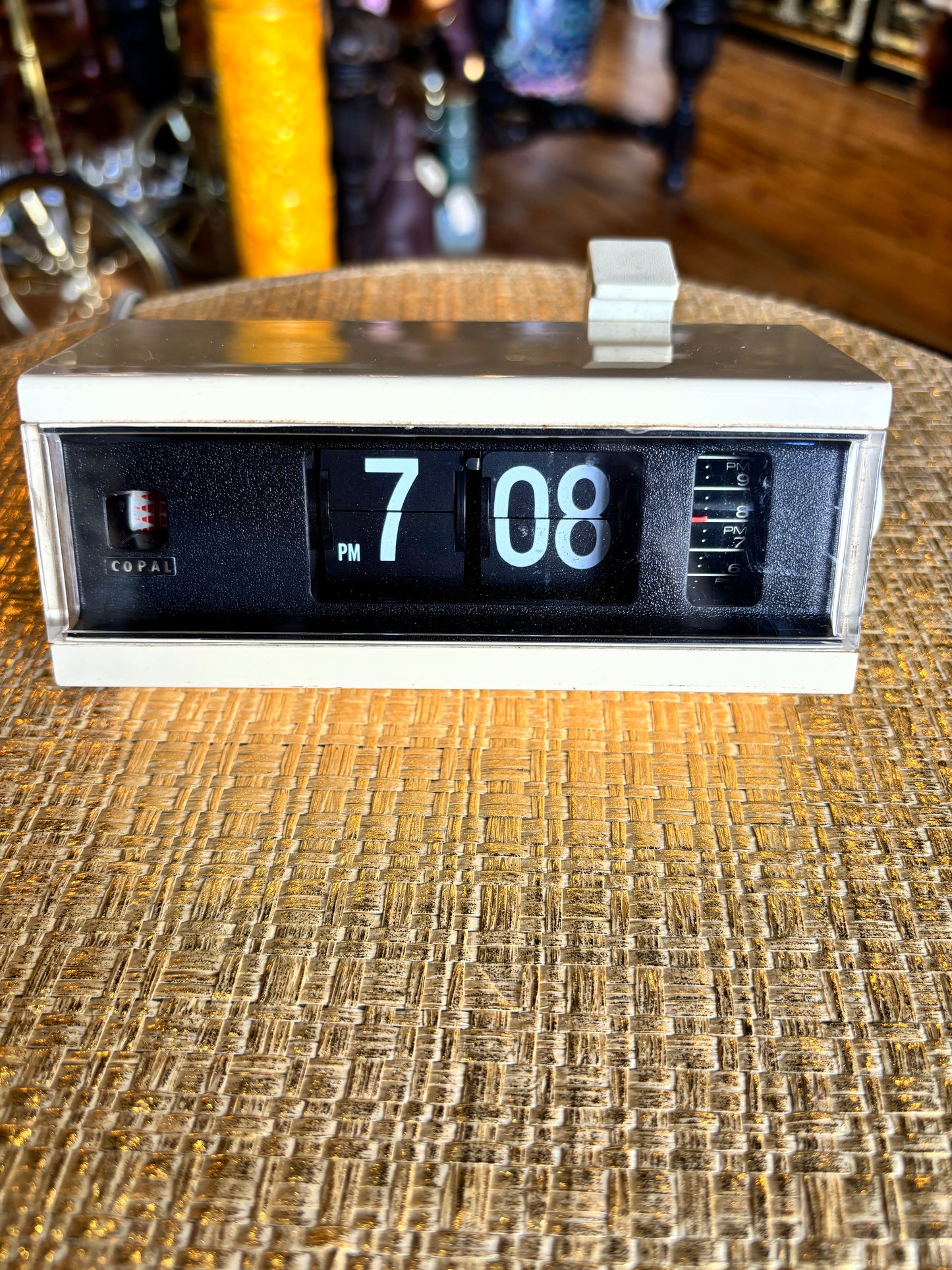 Mid Century Copal 1970s Flip Clock