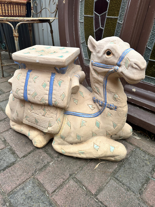 Camel plant stand, concrete