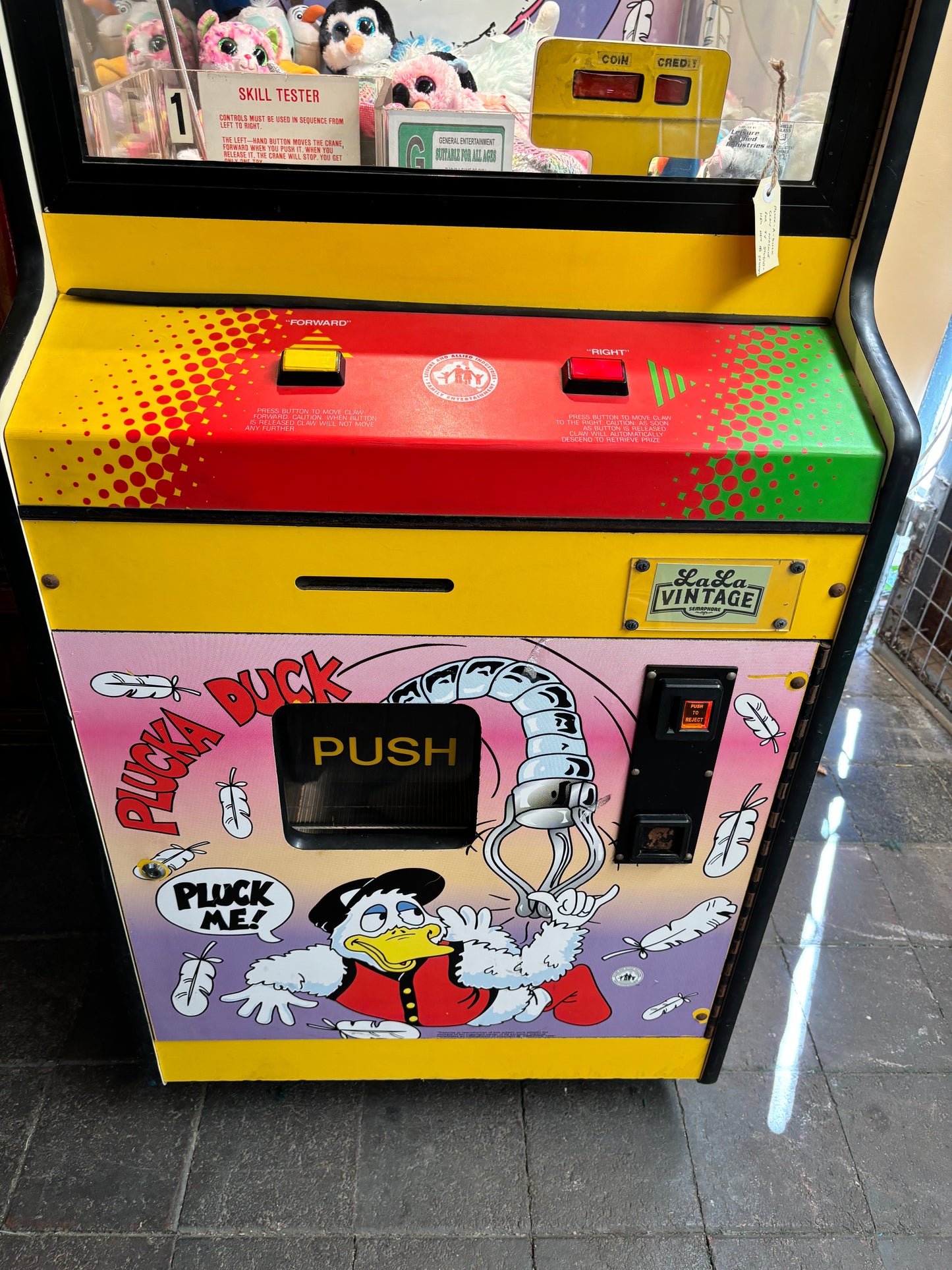 Pluck-A-Duck Skill Tester Claw Machine From Studio Of Hey Hey It’s Saturday