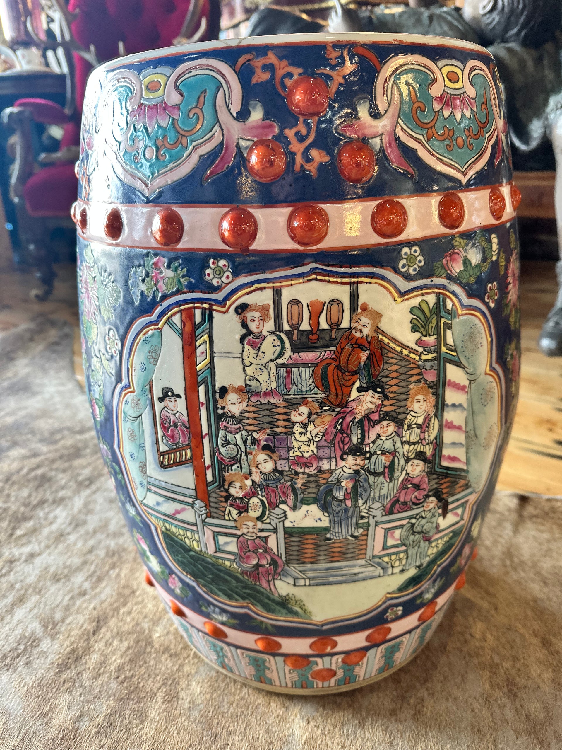 Chinese Ceramics Unique Garden Stools Chinese Ornate Ceramic Stool