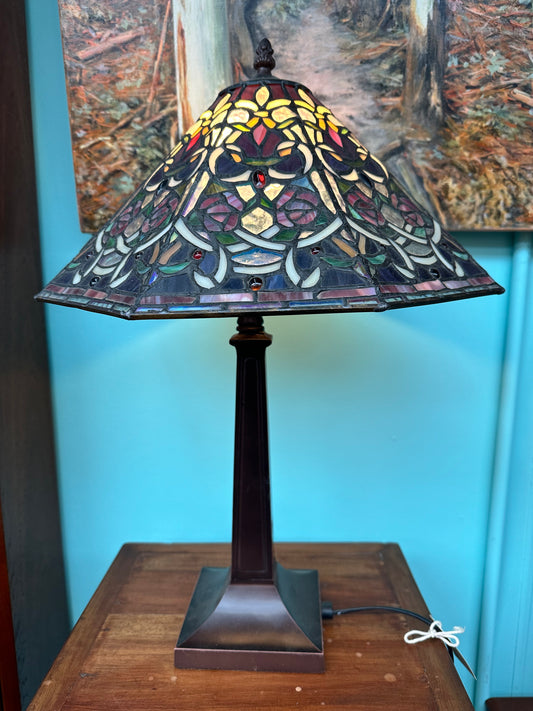 Leadlight Tiffany Table Lamp 52cm high