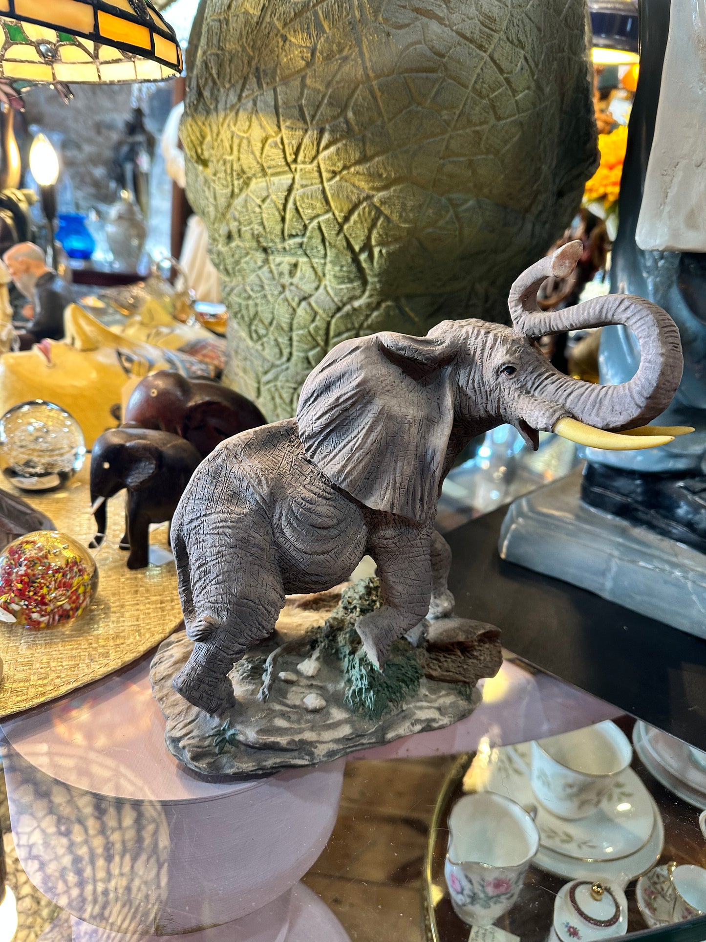 Elephant Figurine, Plaster