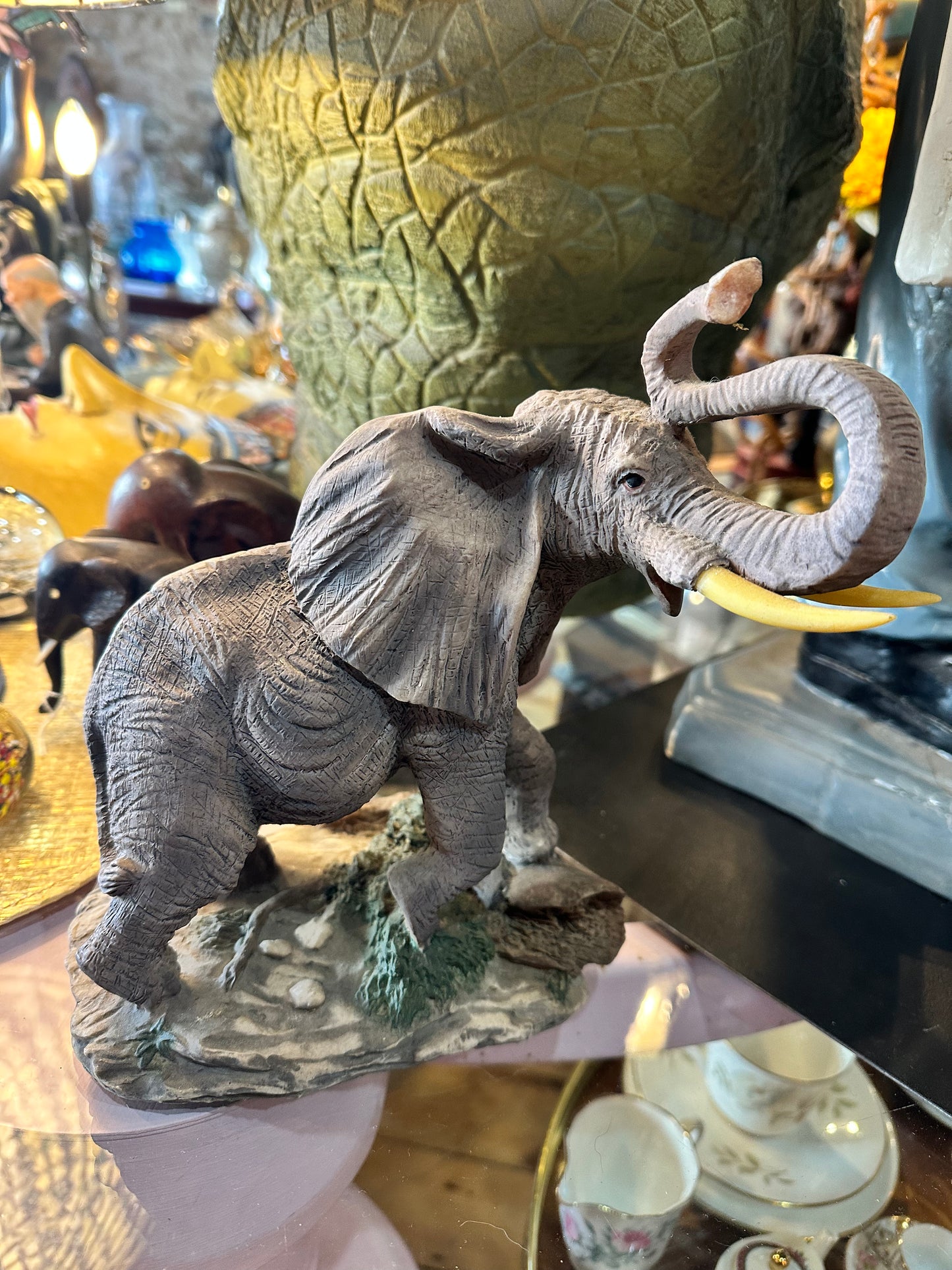 Elephant Figurine, Plaster