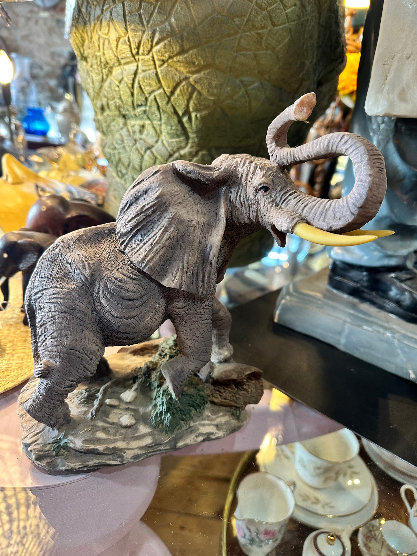 Elephant Figurine, Plaster