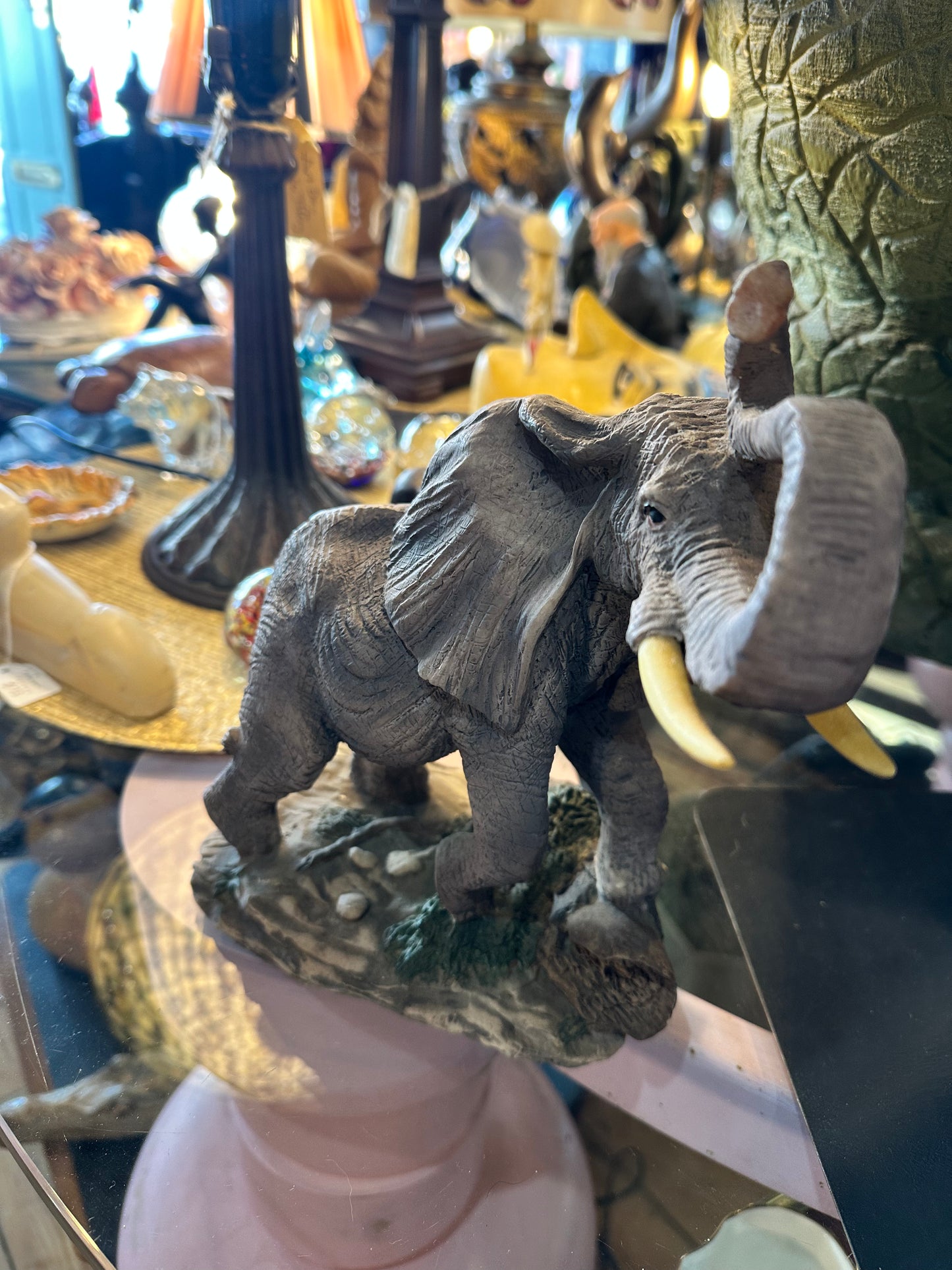 Elephant Figurine, Plaster