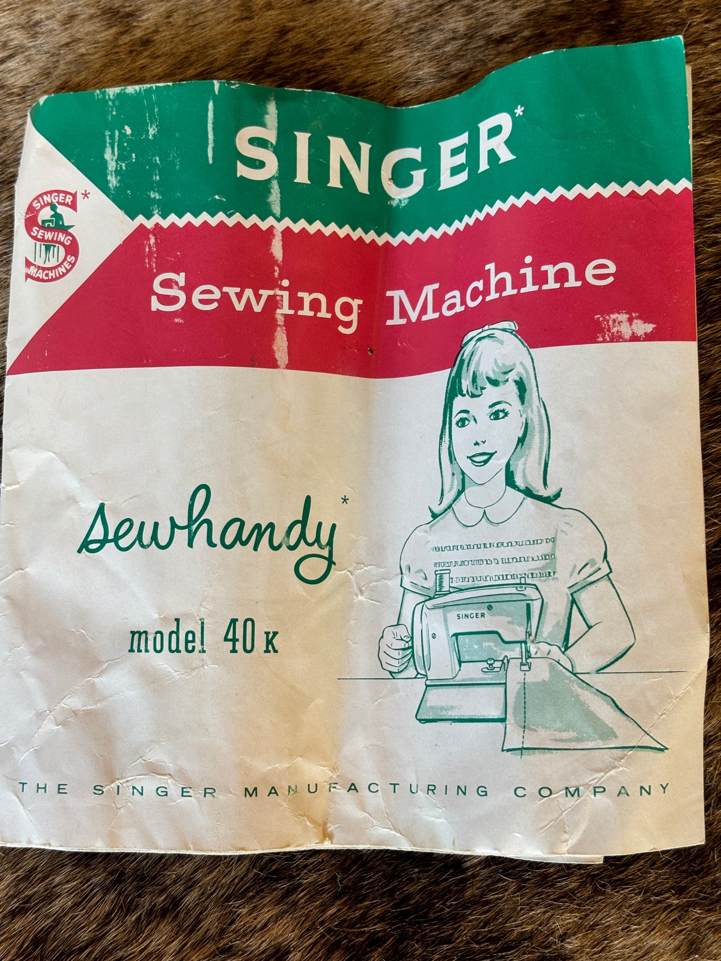 Singer Sewhandy Model 40k Vintage Child's Sewing Machine Made In Great Britain