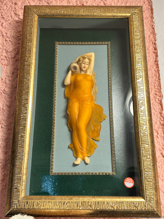 Art Work Framed 3D Sculptured Wax Relief