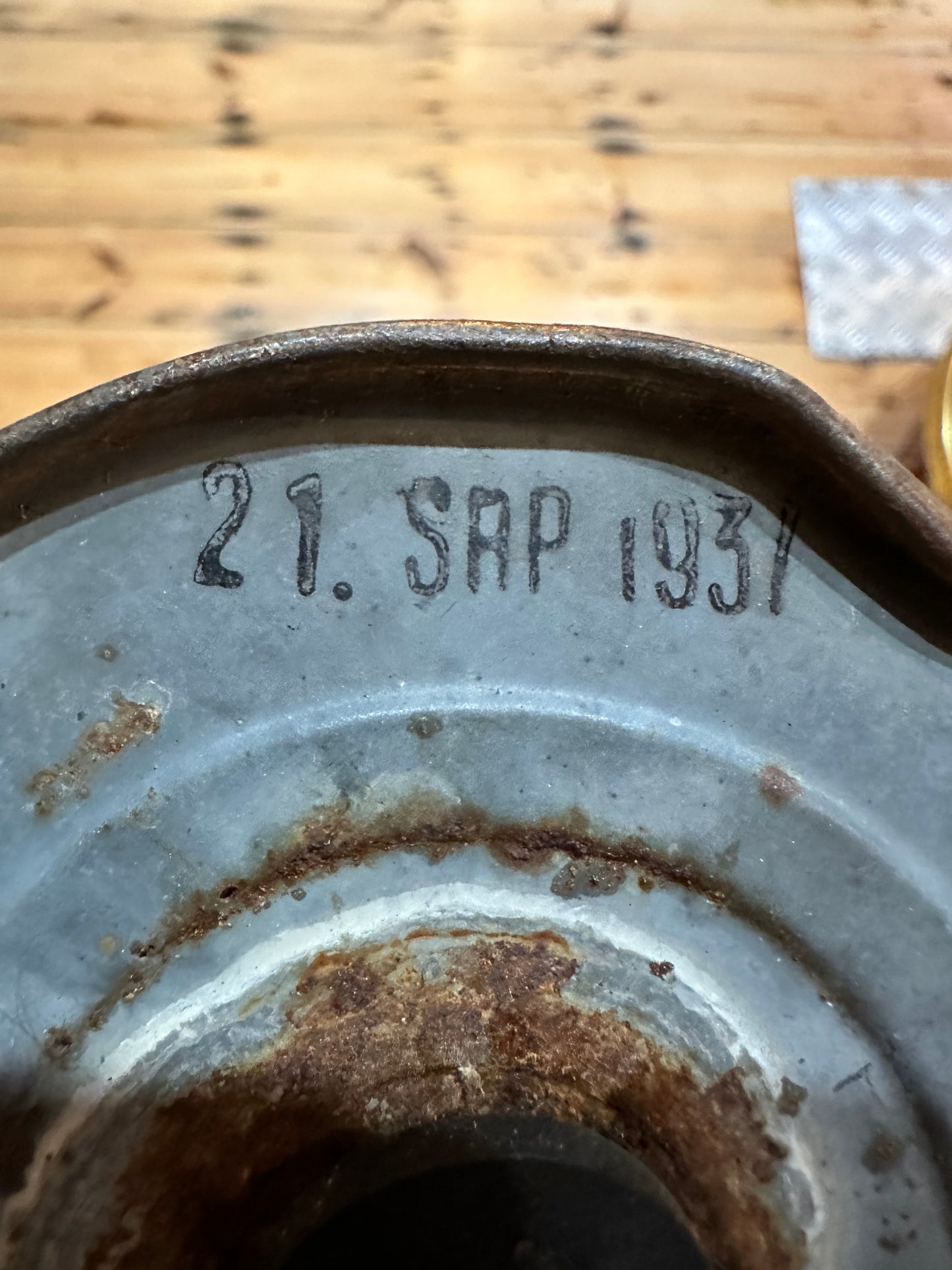 Antique Gas Mask, Marked 21 SAP 1937