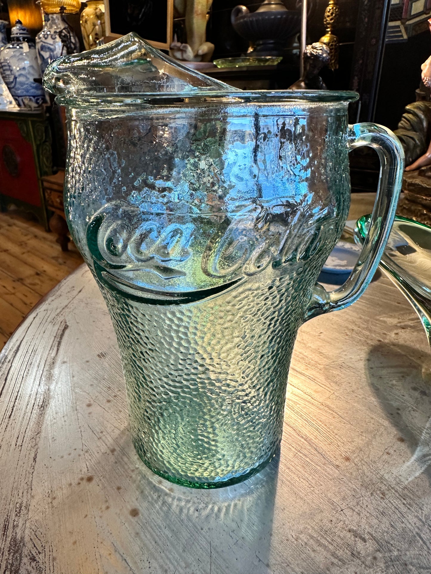 Vintage Coca Cola Glass Pitcher