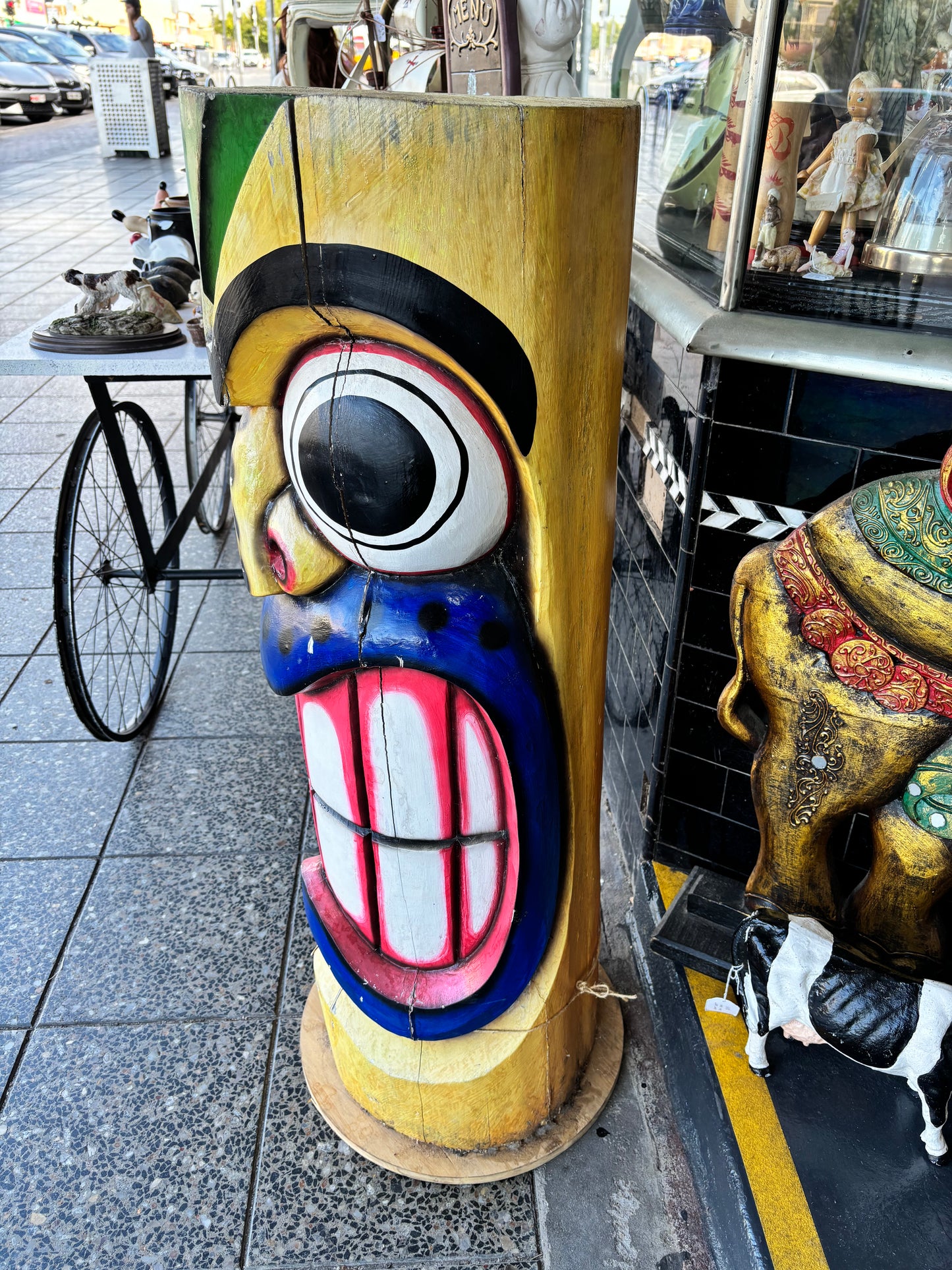 Fierce Tiki Totem Statue