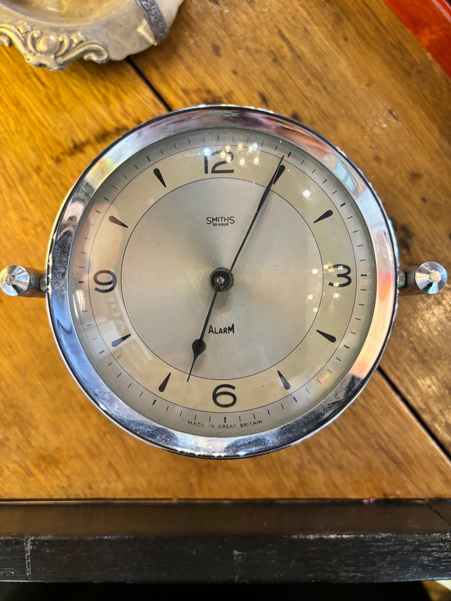 Art Deco Smiths Chrome Table Clock, circa 1930