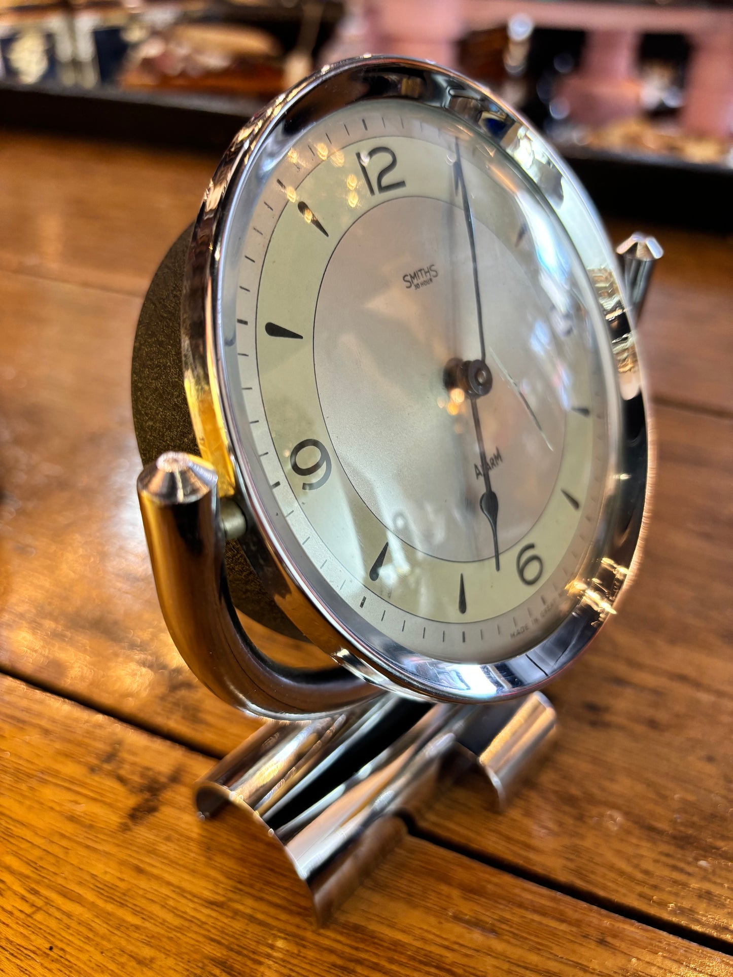 Art Deco Smiths Chrome Table Clock, circa 1930