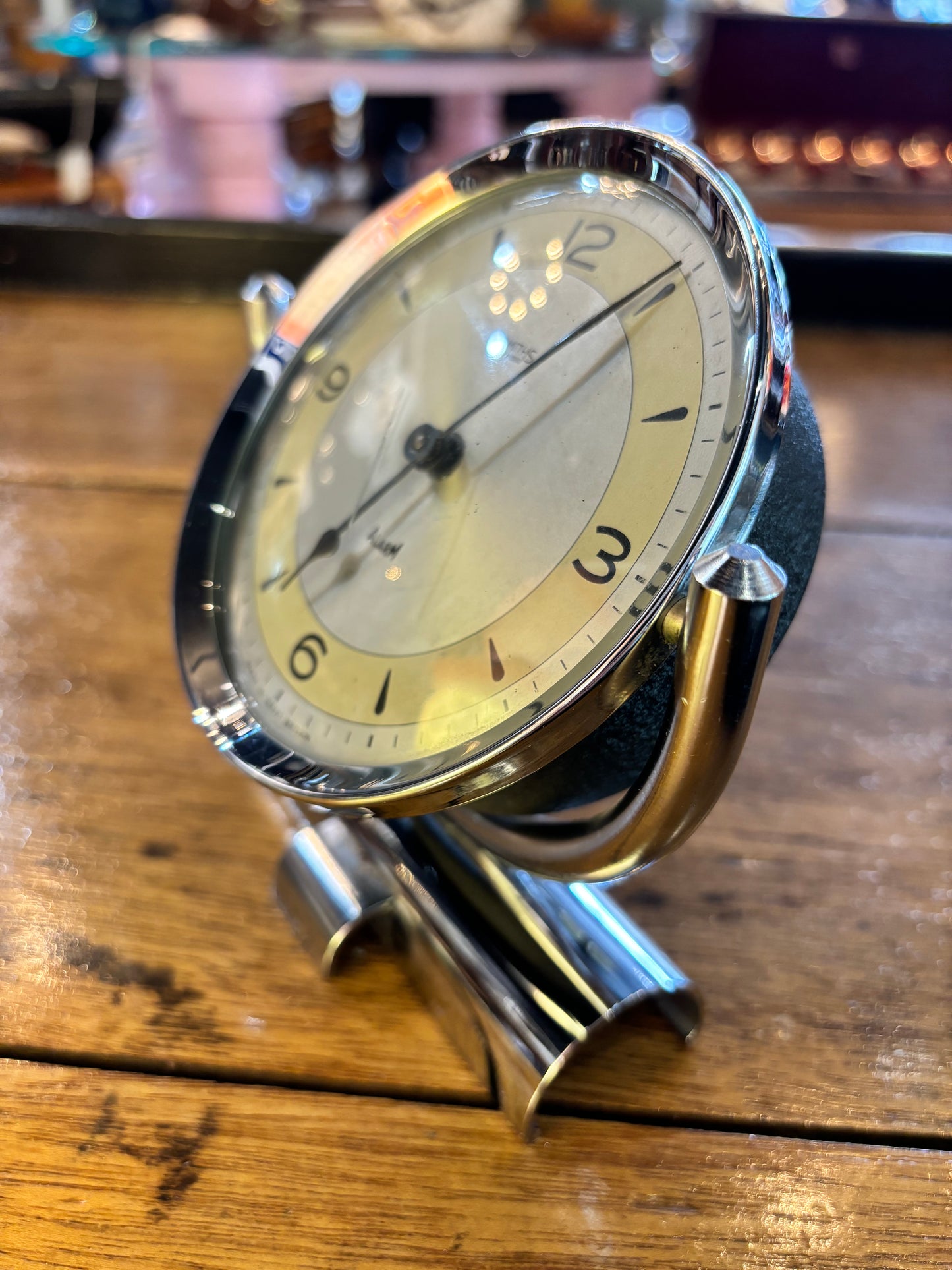 Art Deco Smiths Chrome Table Clock, circa 1930