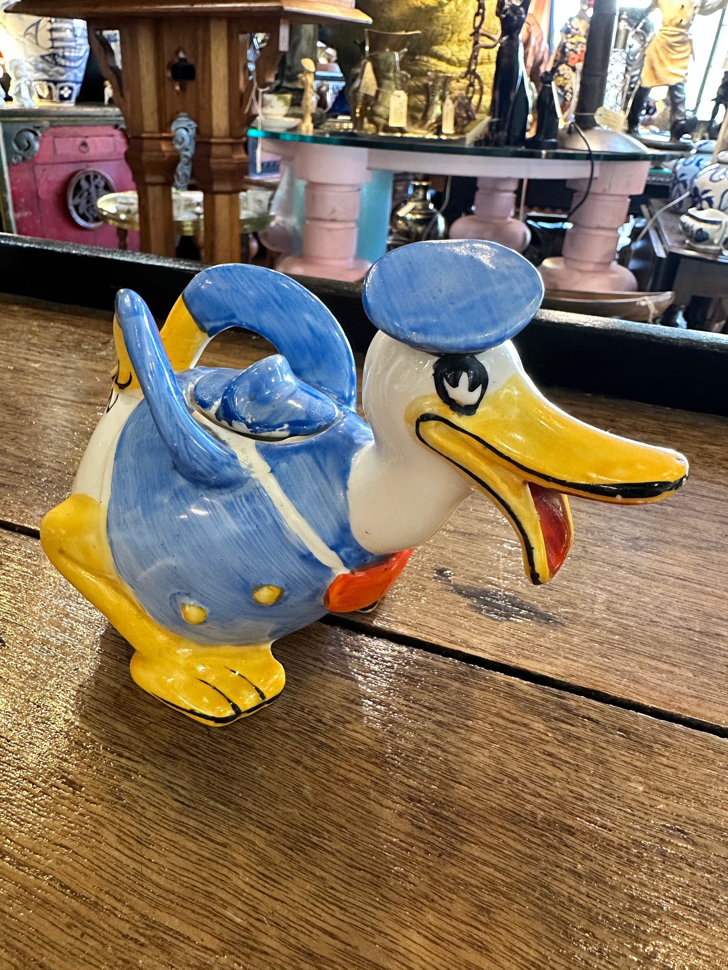 Rare c1930s Donald Duck Teapot made by Wadeheath, England