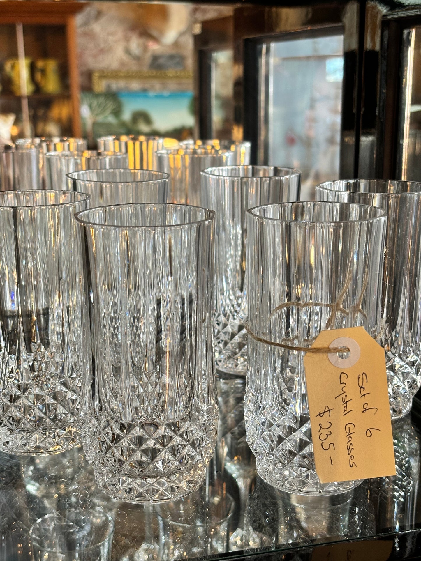 Set of Six Crystal Glasses - Tumblers