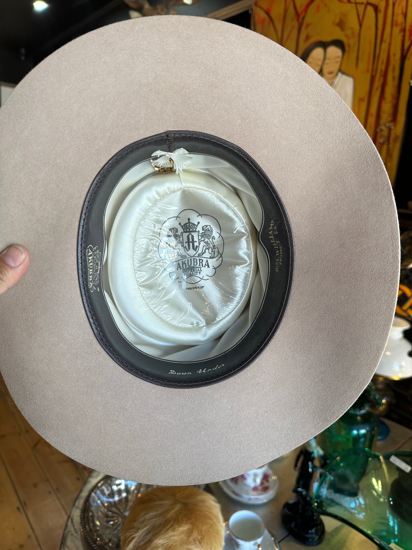 Akubra Hat “Down Under” Australian Genuine Fur Felt (size 54)