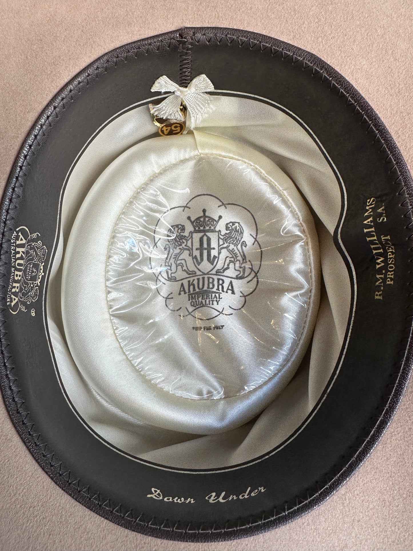 Akubra Hat “Down Under” Australian Genuine Fur Felt (size 54)