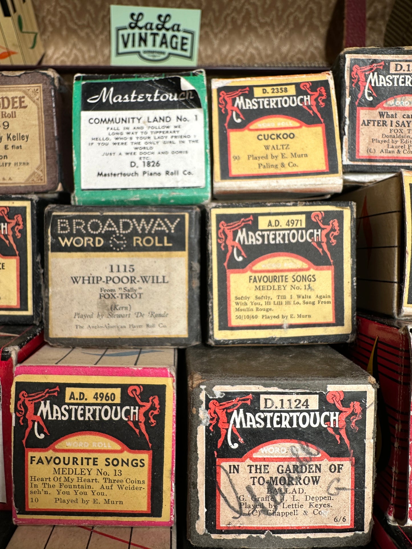 Antique Pianola Rolls, Sold Separately