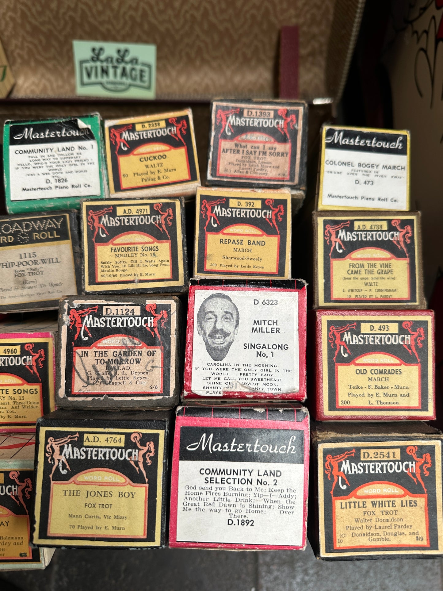 Antique Pianola Rolls, Sold Separately