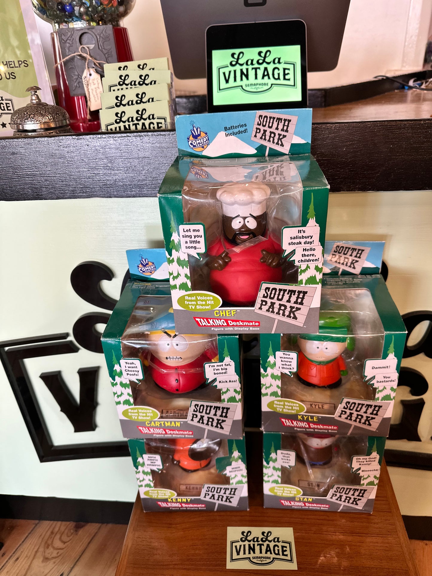 South Park Talking Deskmate Figures, in Original Boxes